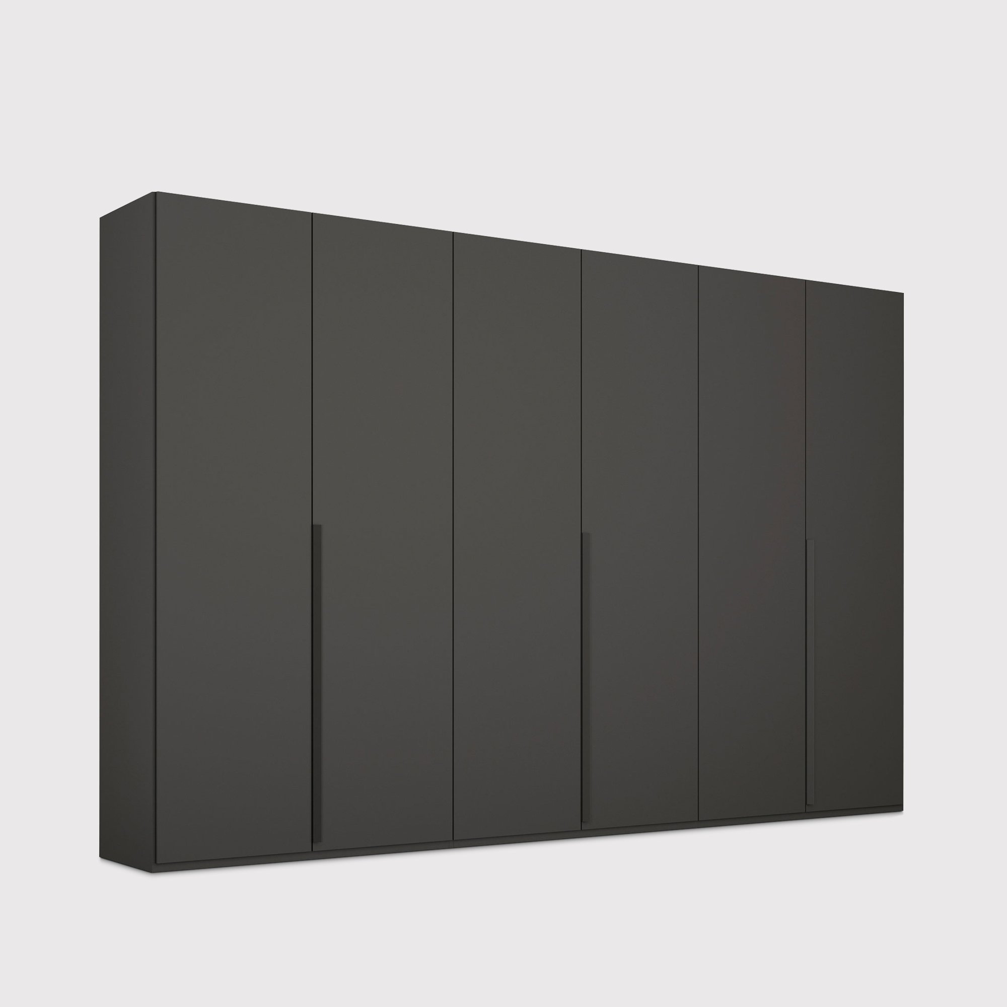 Frans 6 Door Wardrobe 301cm, Black | Barker & Stonehouse