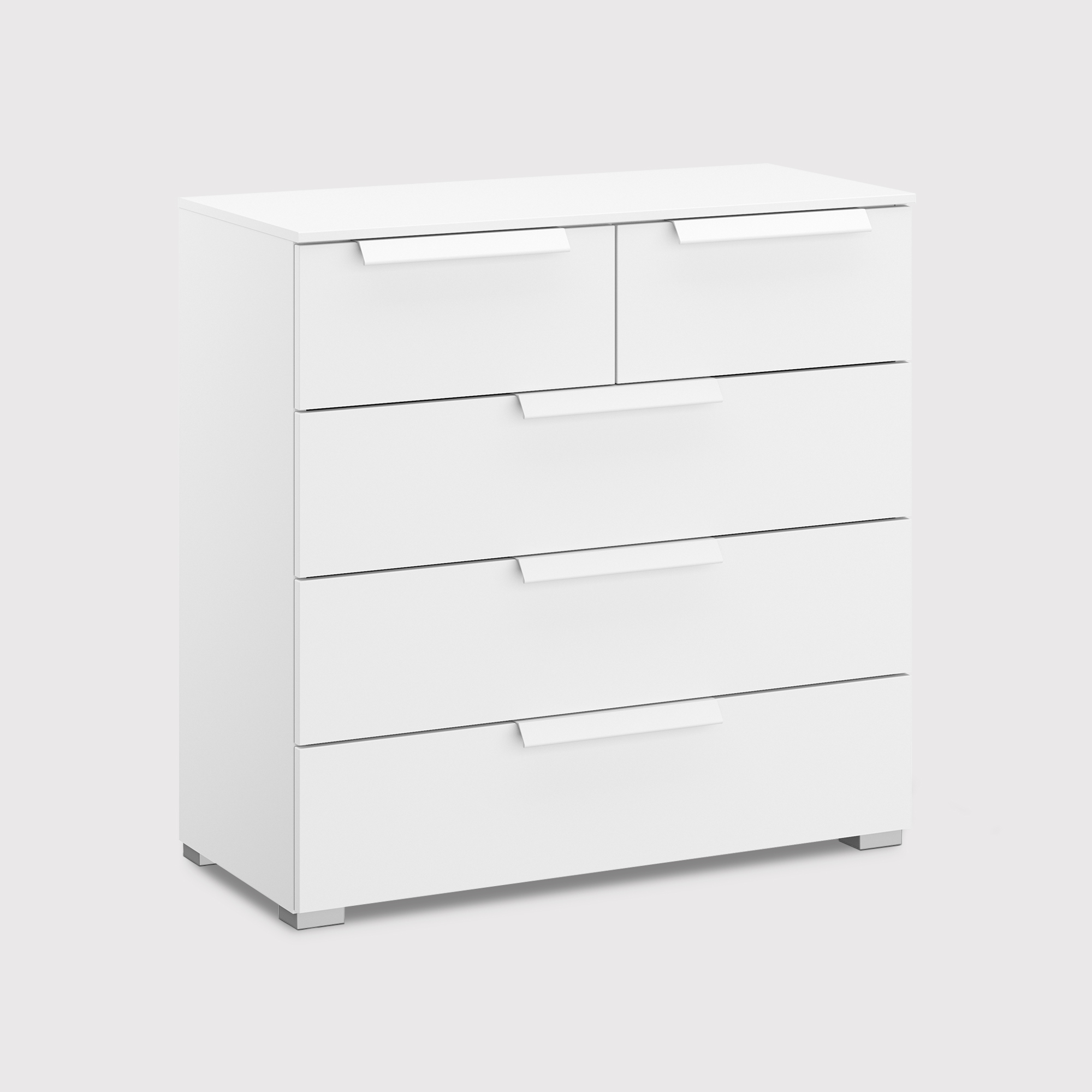 Frans 5 Drawer Chest, White | Barker & Stonehouse