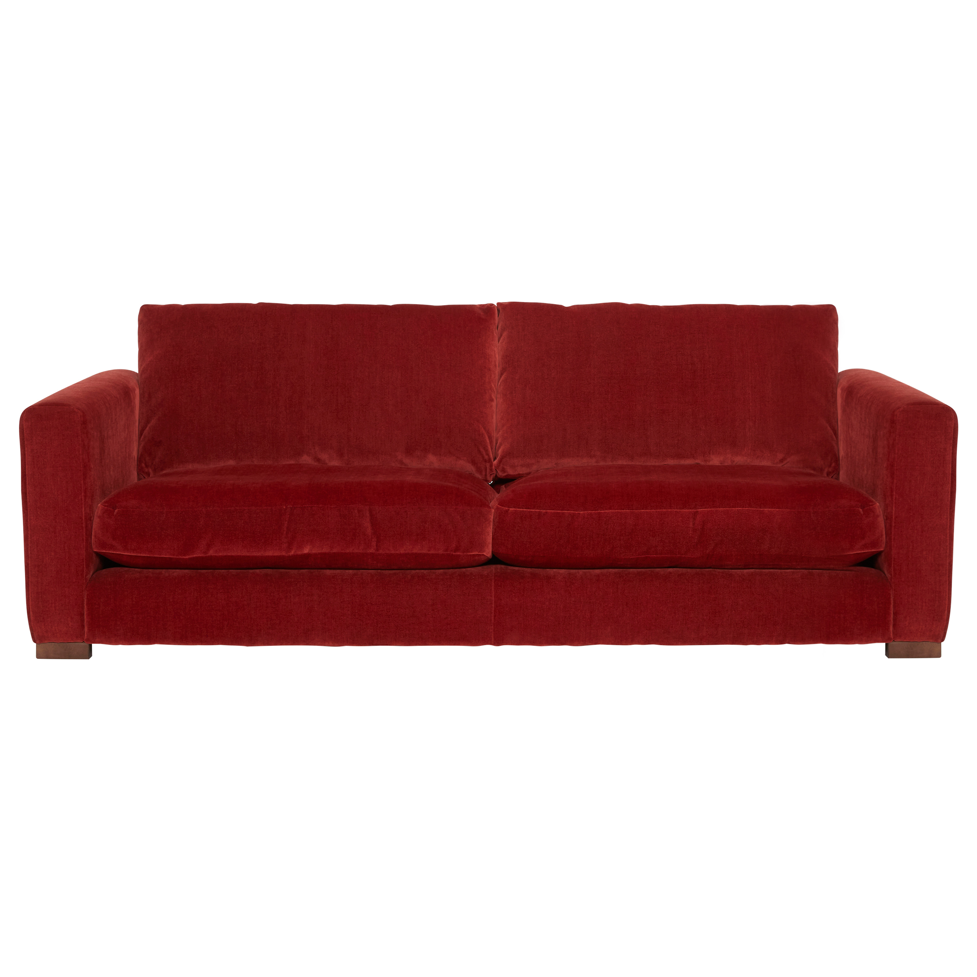 Fontella Large Sofa, Red Fabric | Barker & Stonehouse