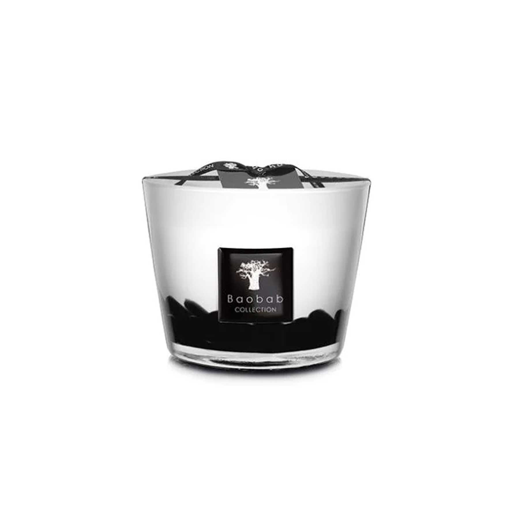Baobab Collection Feathers Scented Candle, Black Glass | Barker & Stonehouse