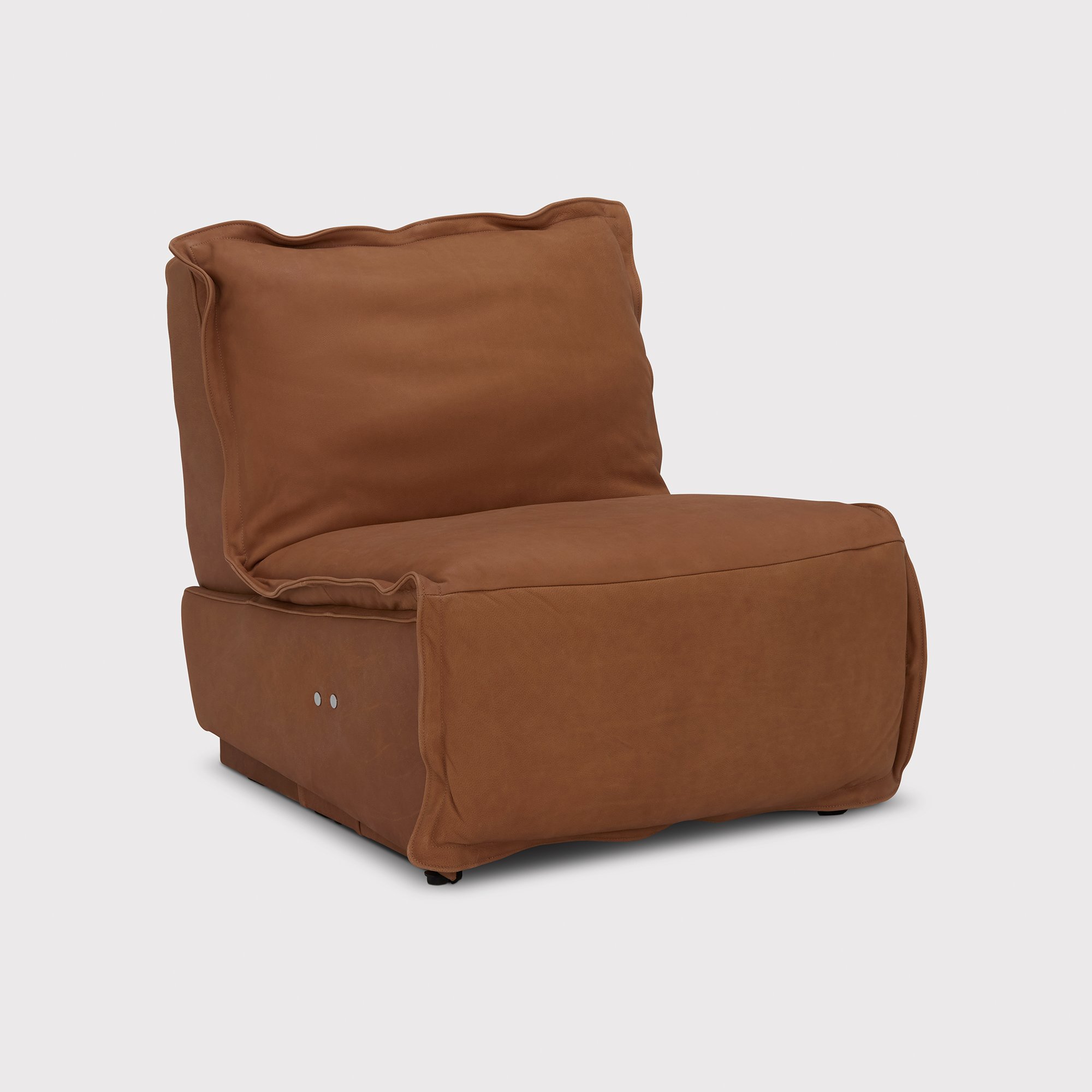 George Reclining Recliner Chair, Brown Leather | Barker & Stonehouse
