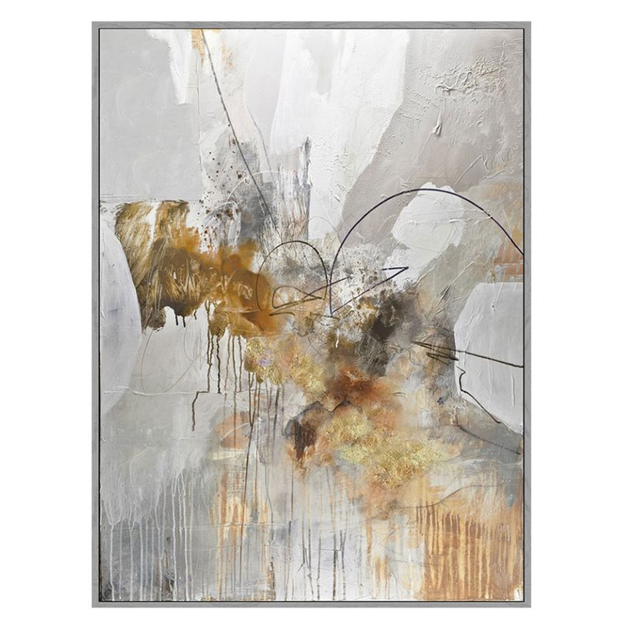 Gold Galactic Canvas Print, Square | Barker & Stonehouse