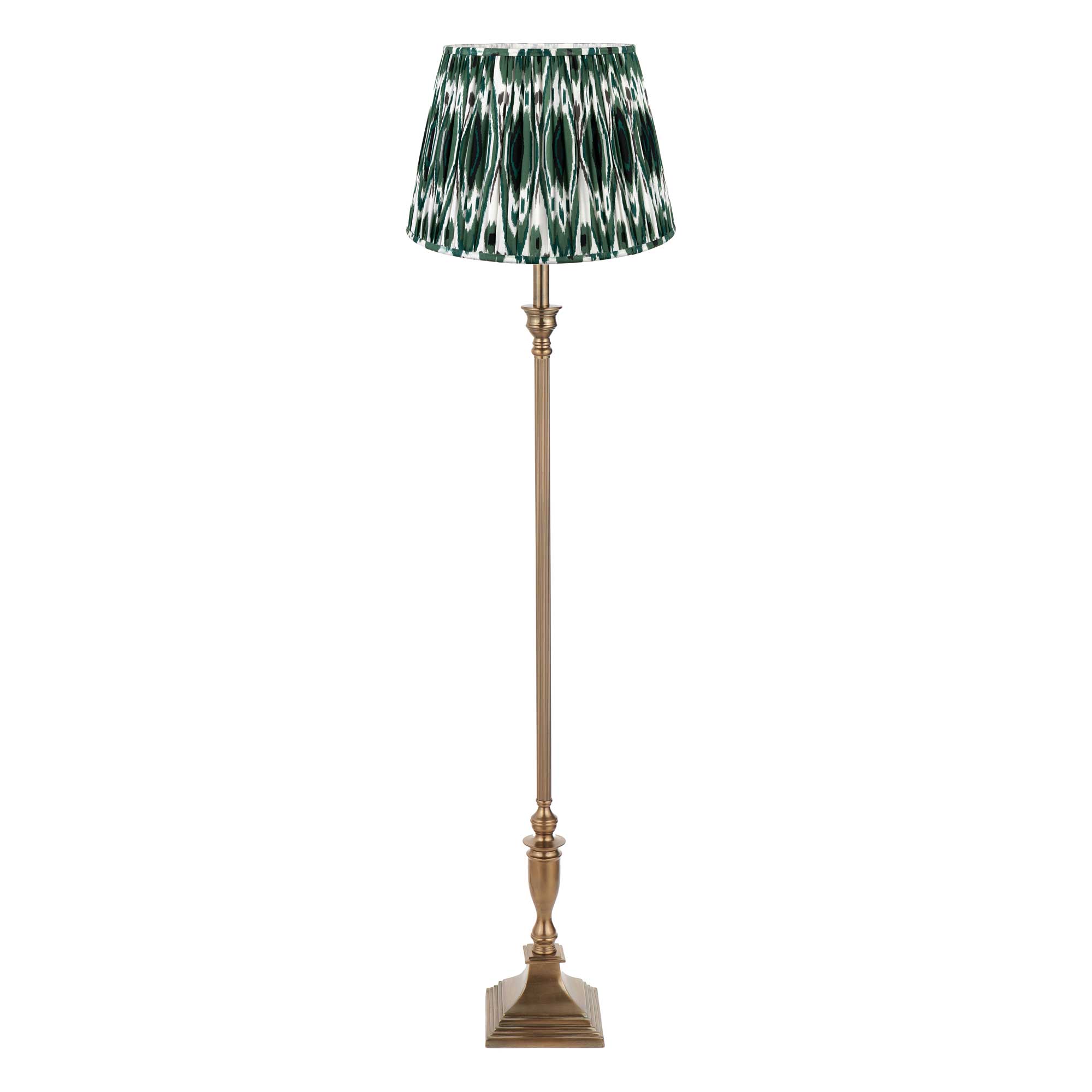 Green Ikat Floor Lamp | Barker & Stonehouse