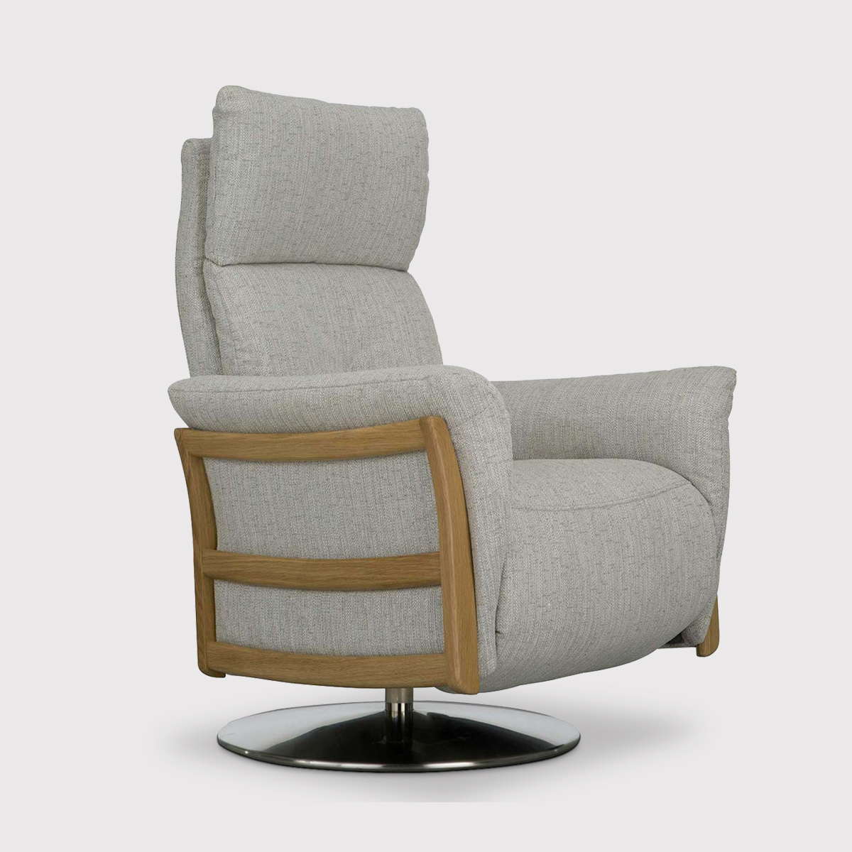 Ercol Ginosa Recliner, Grey Leather | Barker & Stonehouse