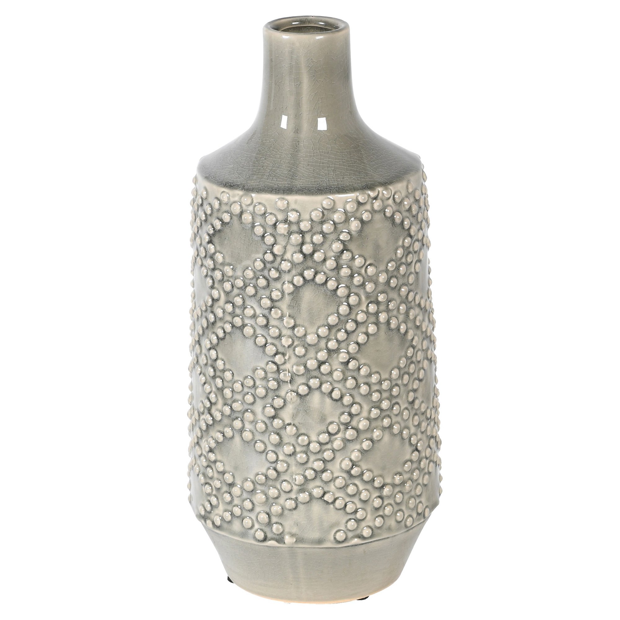 Grey Patterned Vase Ceramic | Barker & Stonehouse