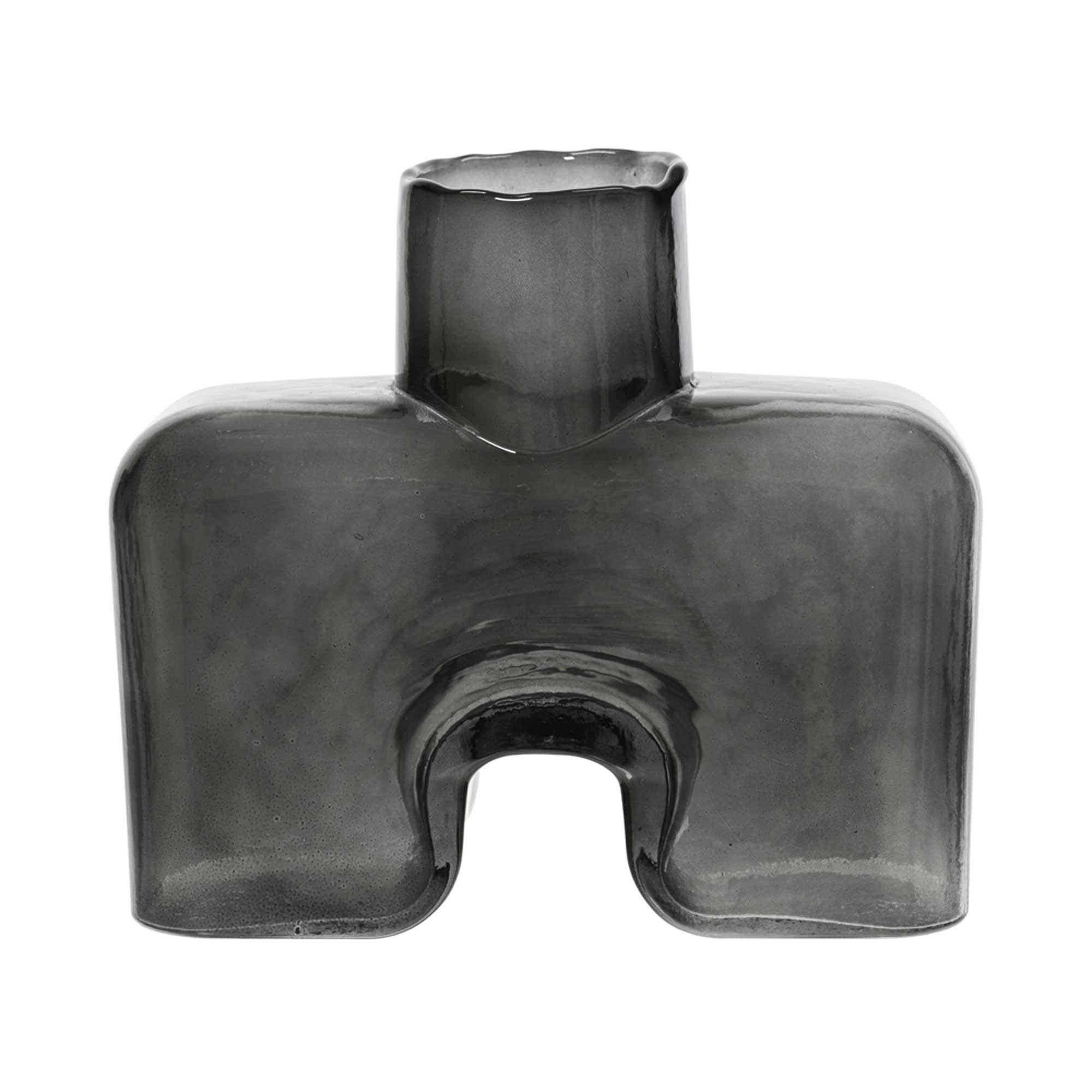 Grey Shaped Glass Vase | Barker & Stonehouse
