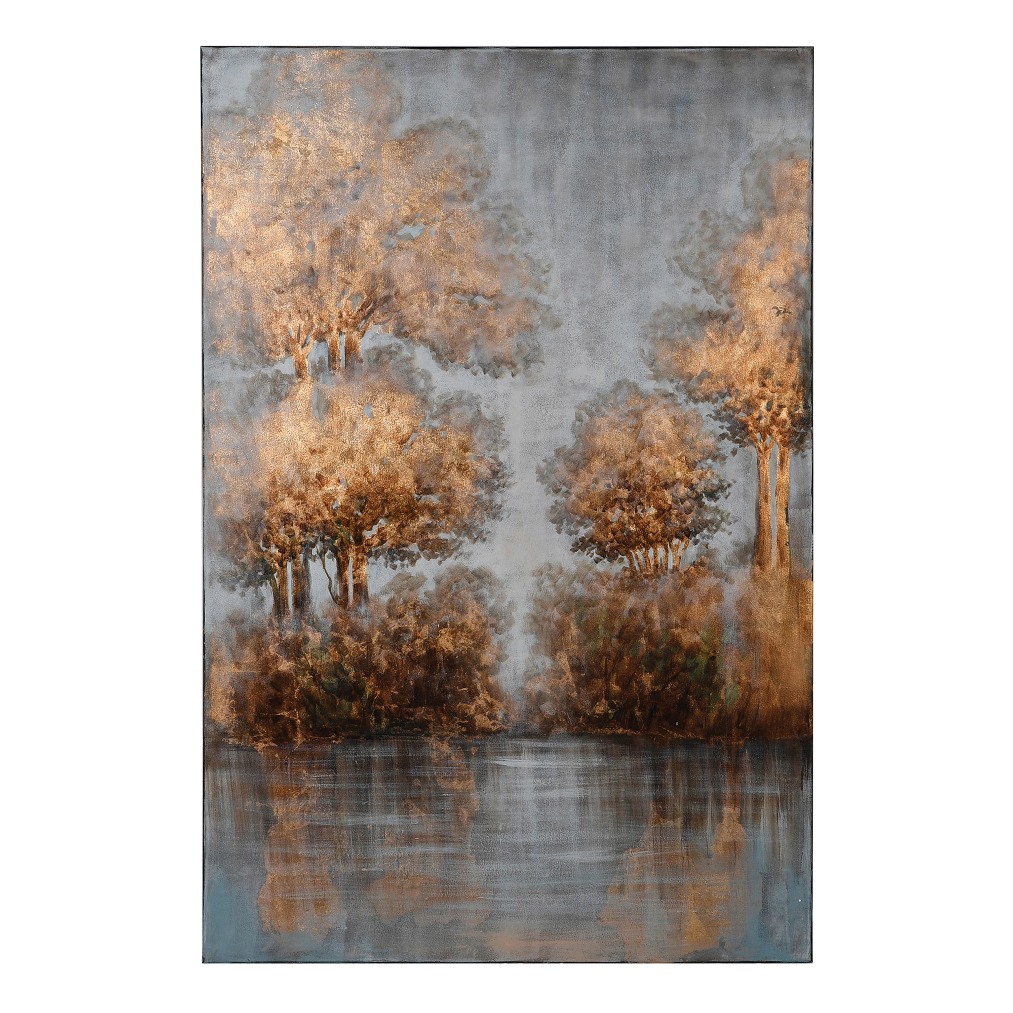 Golden Trees Canvas Print, Square | Barker & Stonehouse