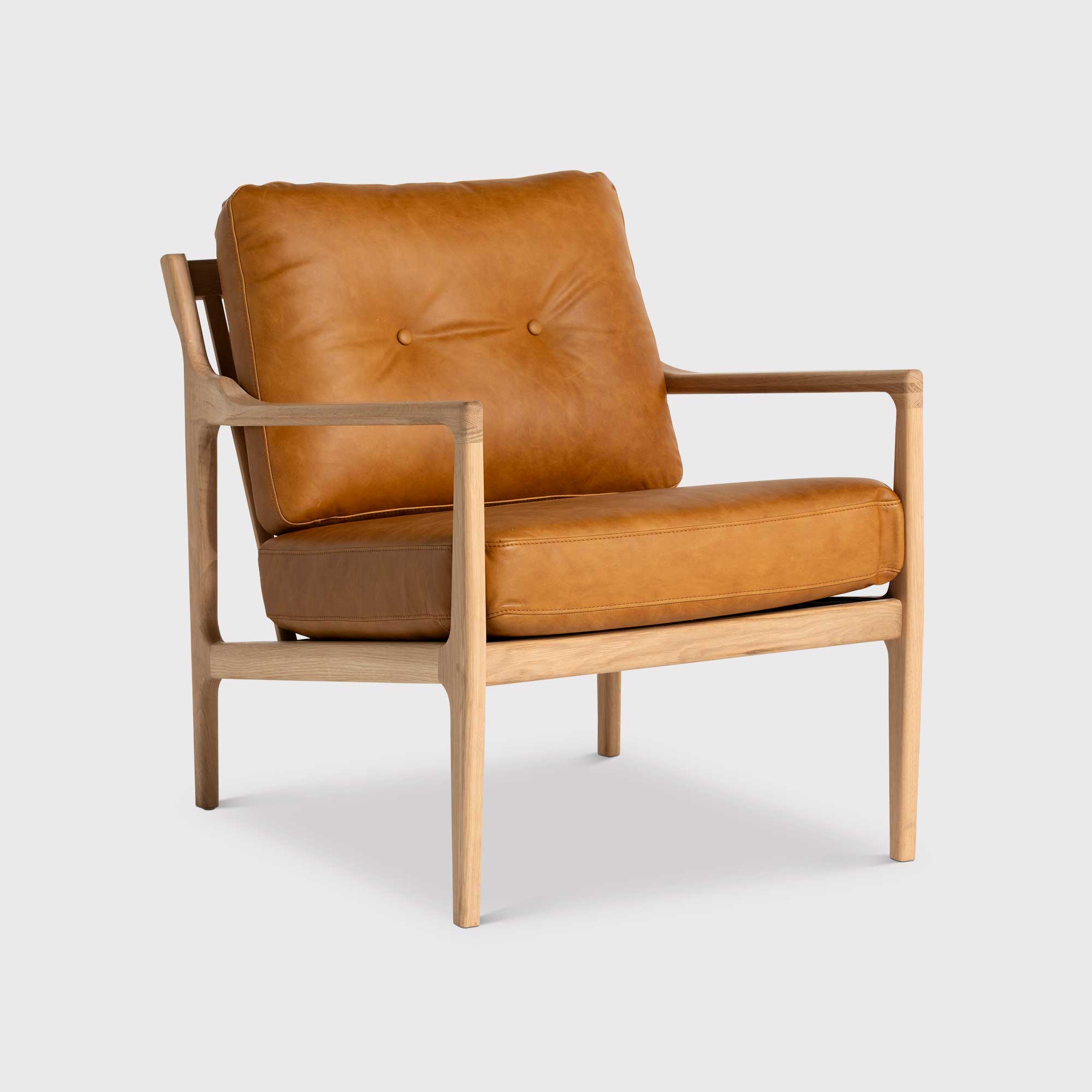 Hamish Lounge Armchair, Brown | Barker & Stonehouse