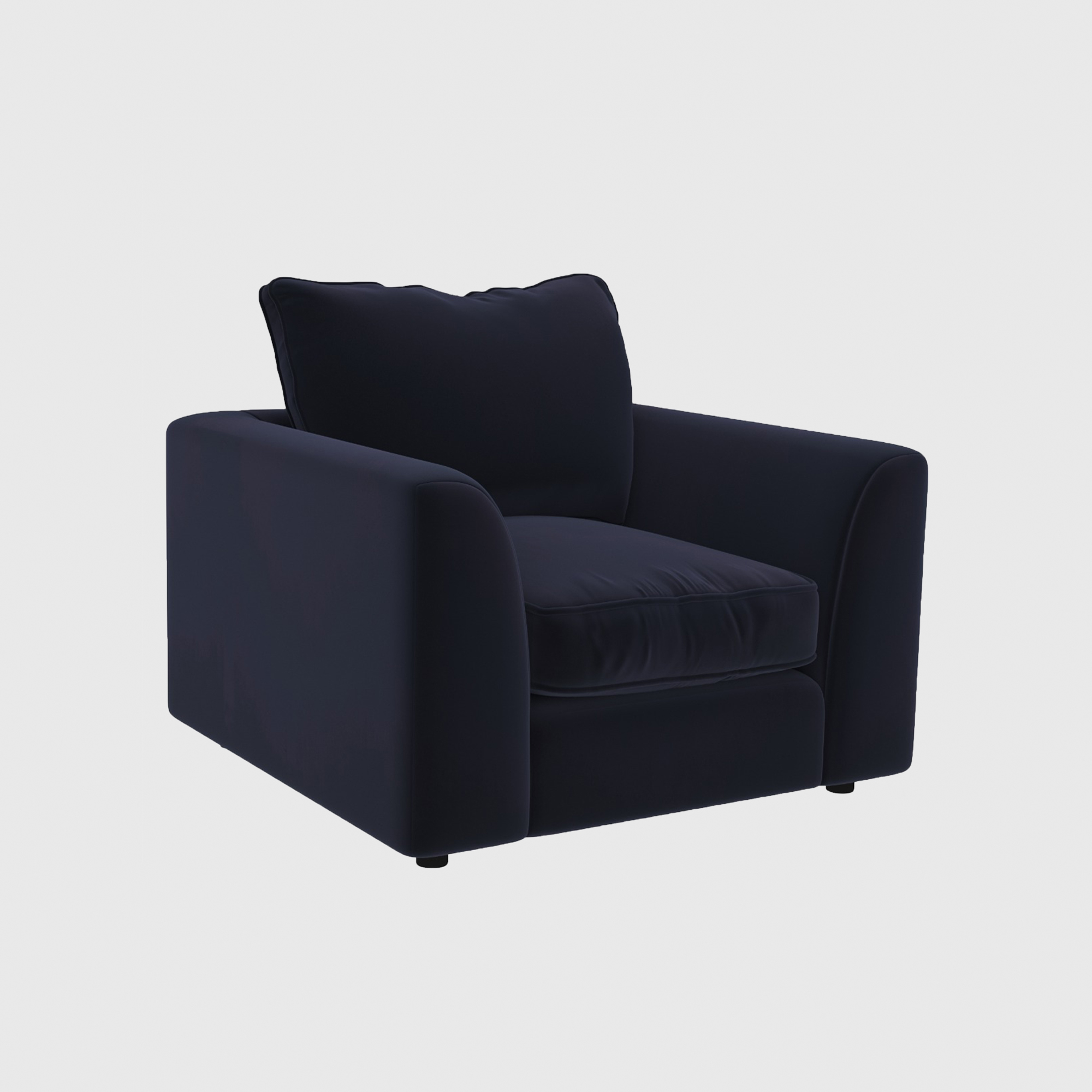 Harrington Armchair, Purple Fabric | Barker & Stonehouse