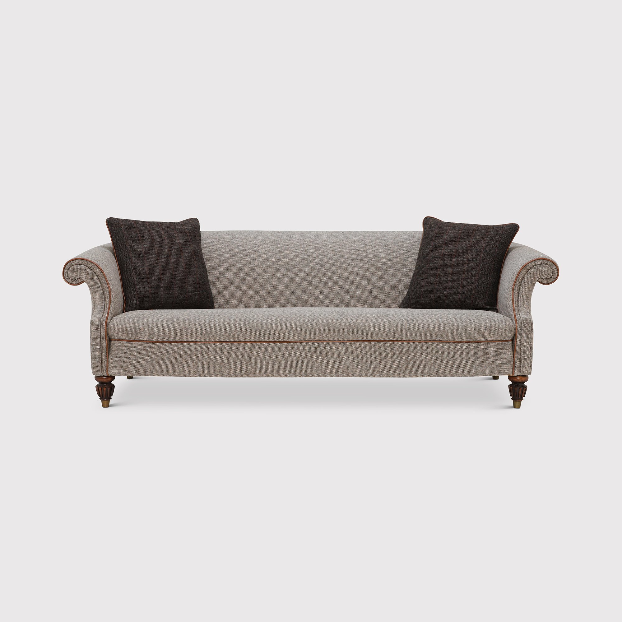 Tetrad Harris Tweed Bowmore Grand 3 Seater Sofa, Neutral Fabric | Barker & Stonehouse