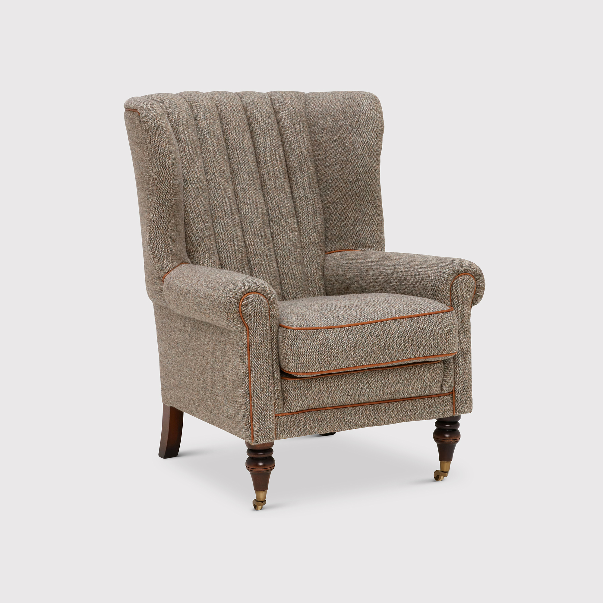 Tetrad Harris Tweed Dunmore Armchair, Neutral Fabric | Barker & Stonehouse