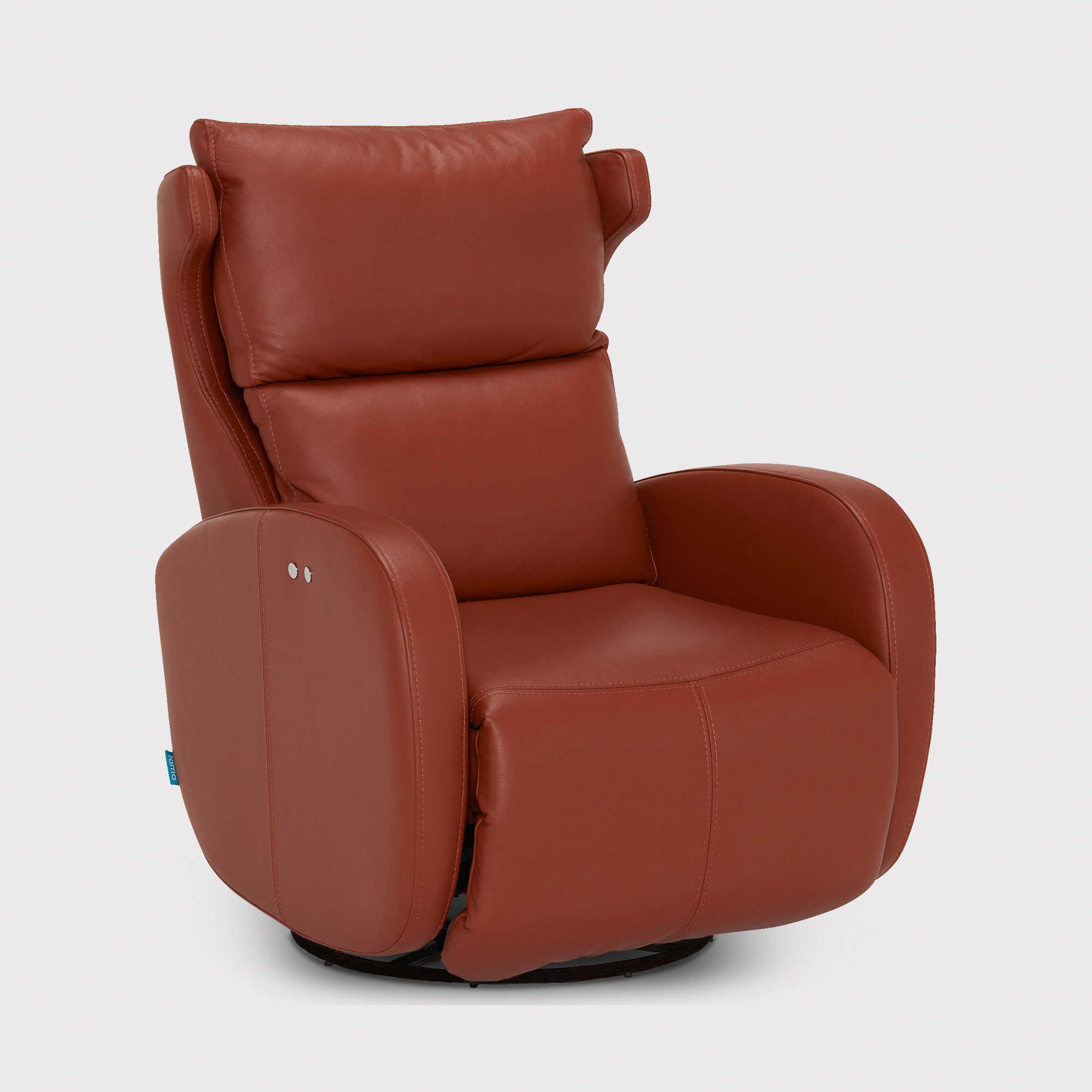 Ibiza Electric Recliner, Brown Fabric | Barker & Stonehouse