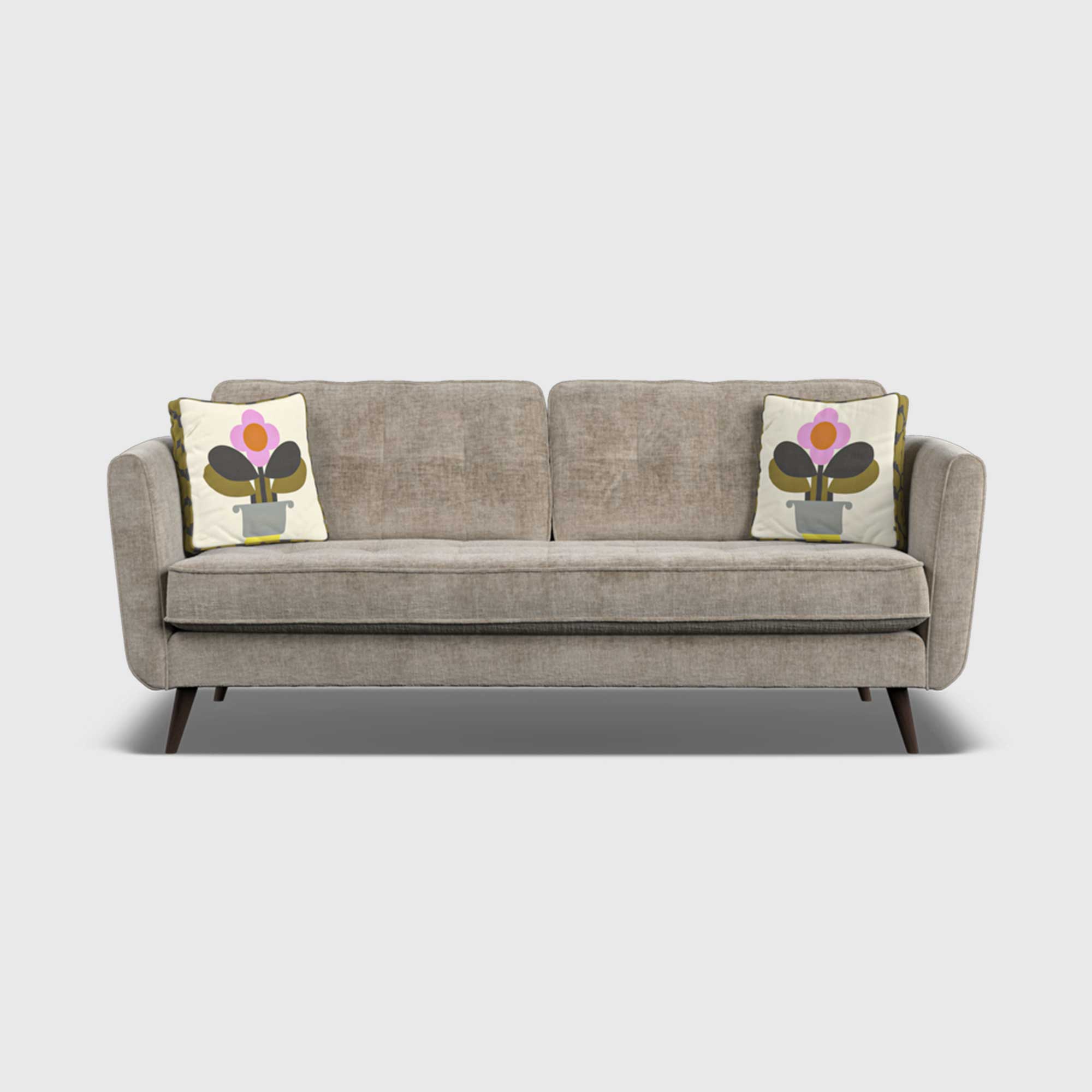Orla Kiely Ivy Large Sofa, Neutral Fabric | Barker & Stonehouse
