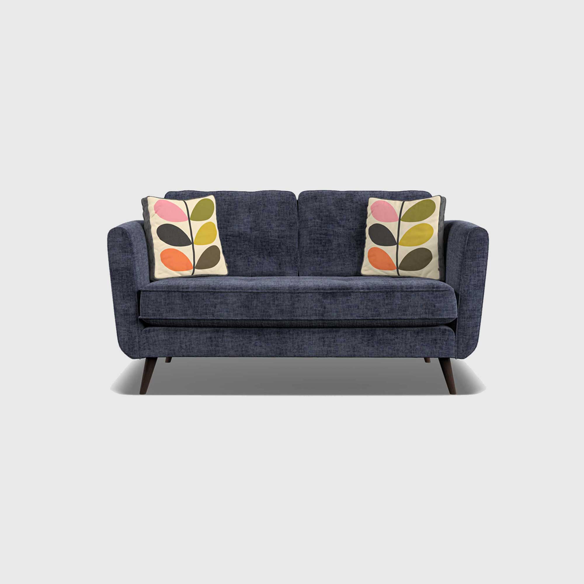 Orla Kiely Ivy Small Sofa, Blue Fabric | Barker & Stonehouse