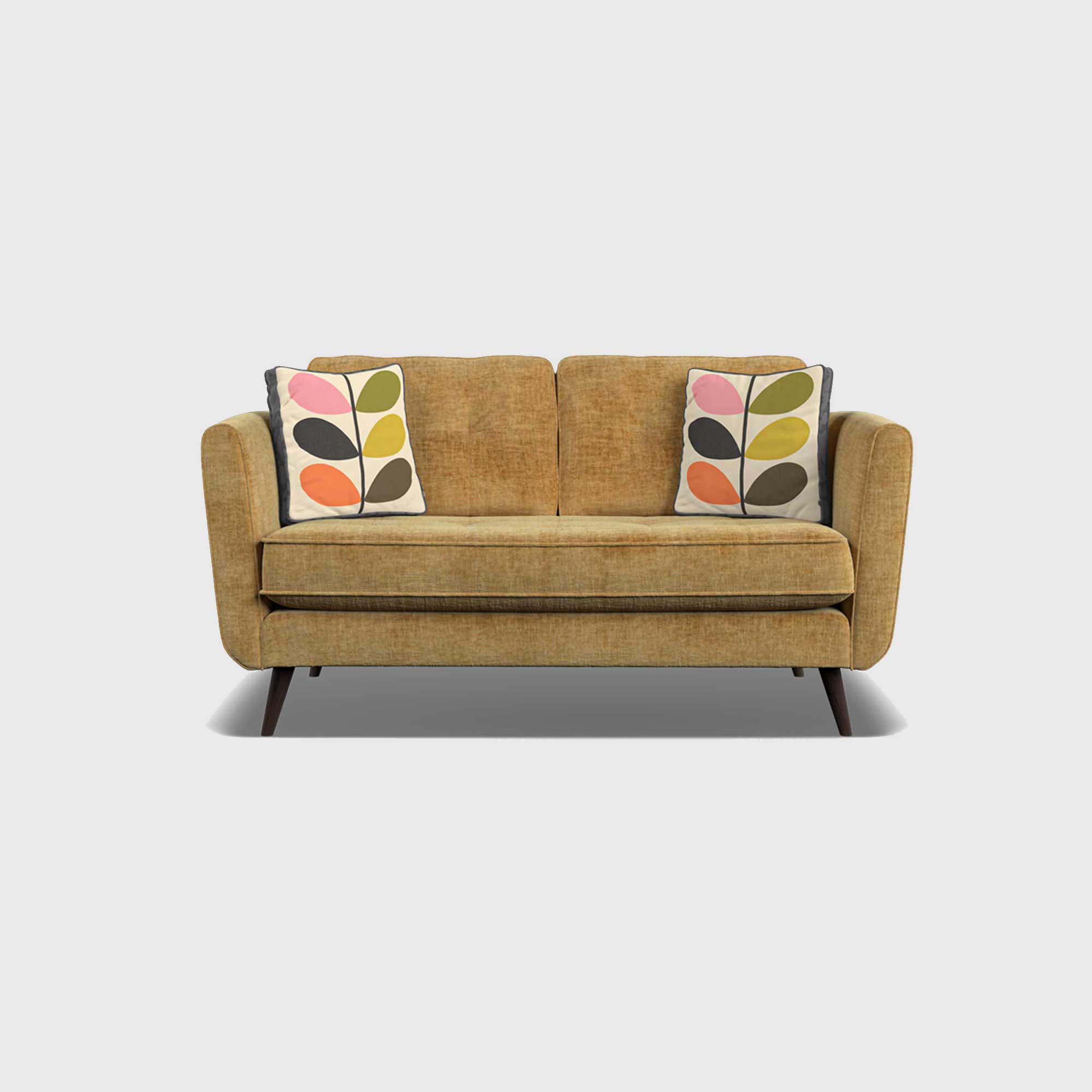 Orla Kiely Ivy Small Sofa, Yellow Fabric | Barker & Stonehouse