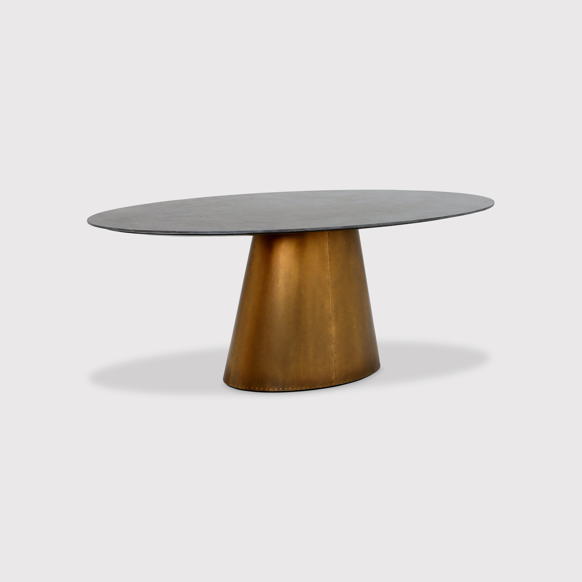 Janco Oval Dining Table, Grey Stone | Barker & Stonehouse