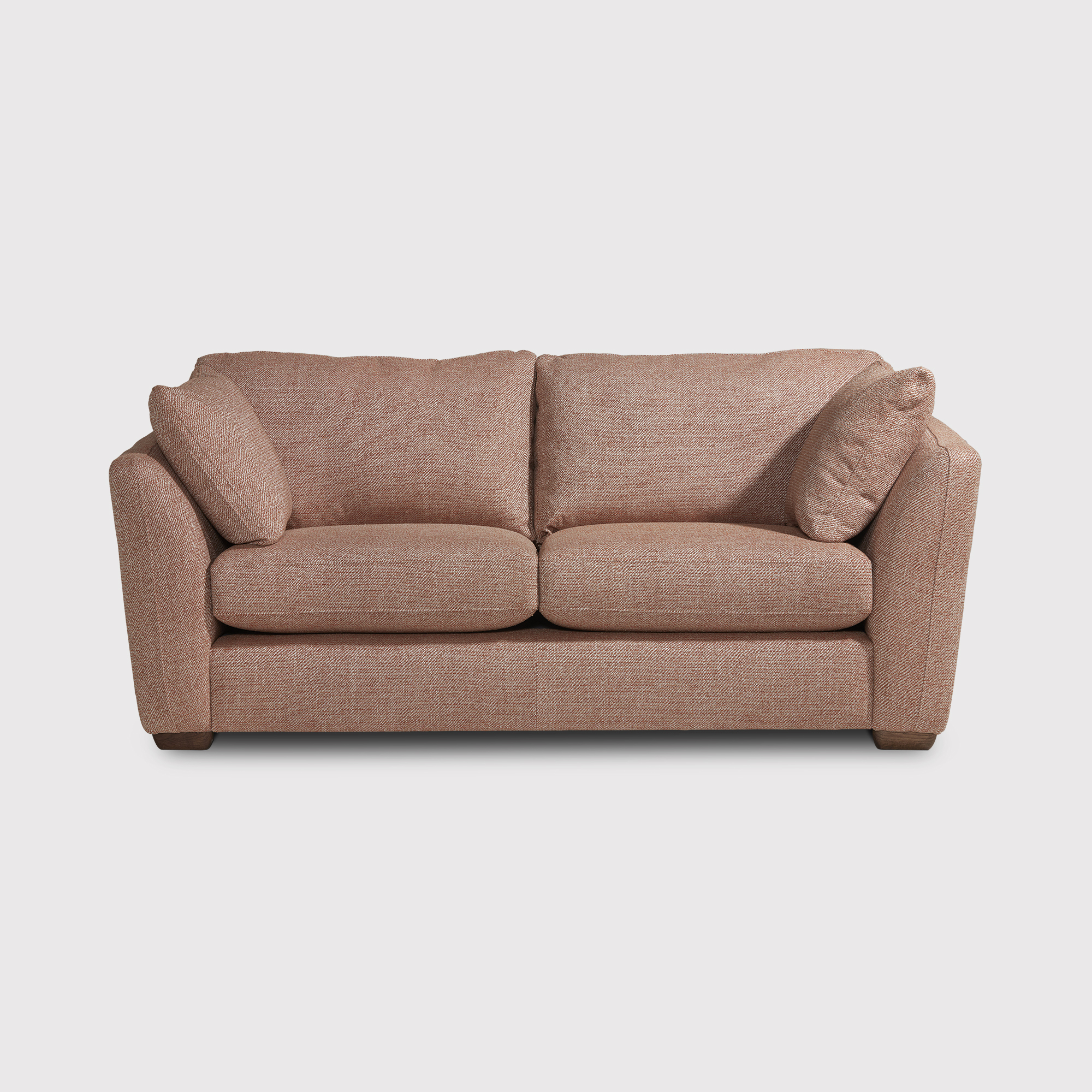 Ludlow 3 Seater Sofa Standard Back, Orange Fabric | Barker & Stonehouse