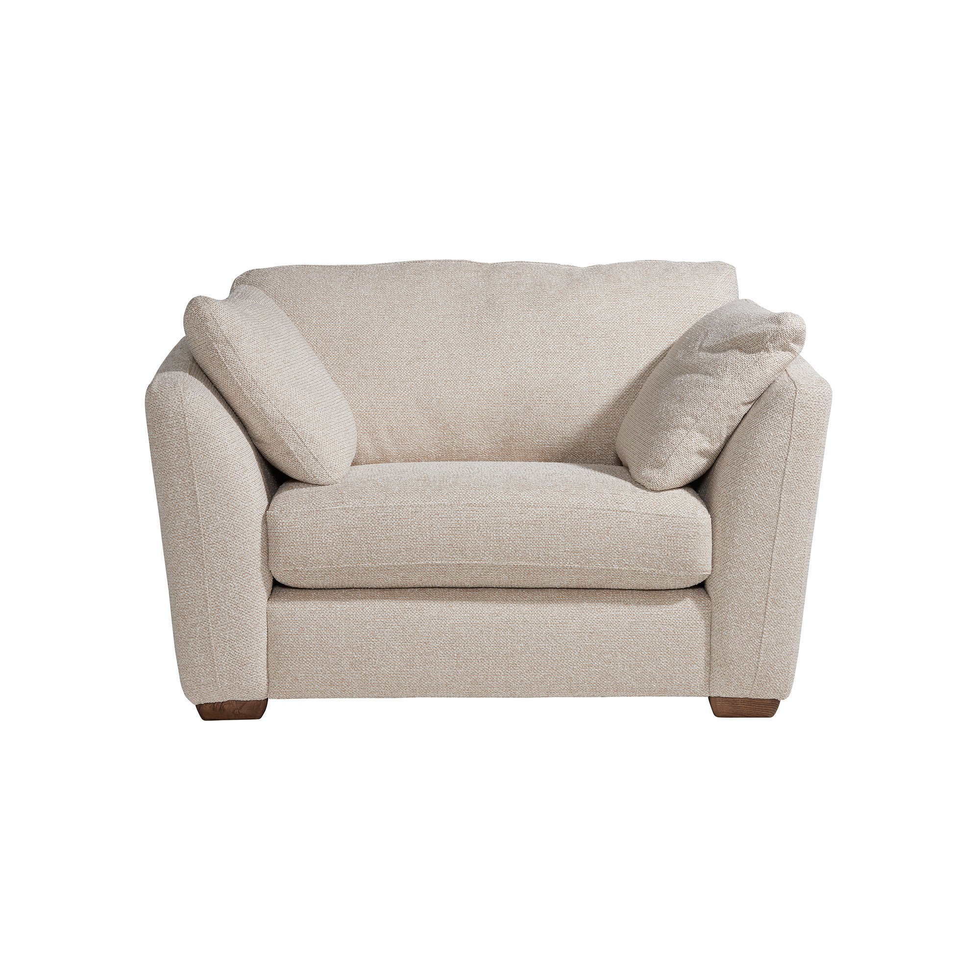 Ludlow Cuddler Sofa Standard Back, Neutral Fabric | Barker & Stonehouse