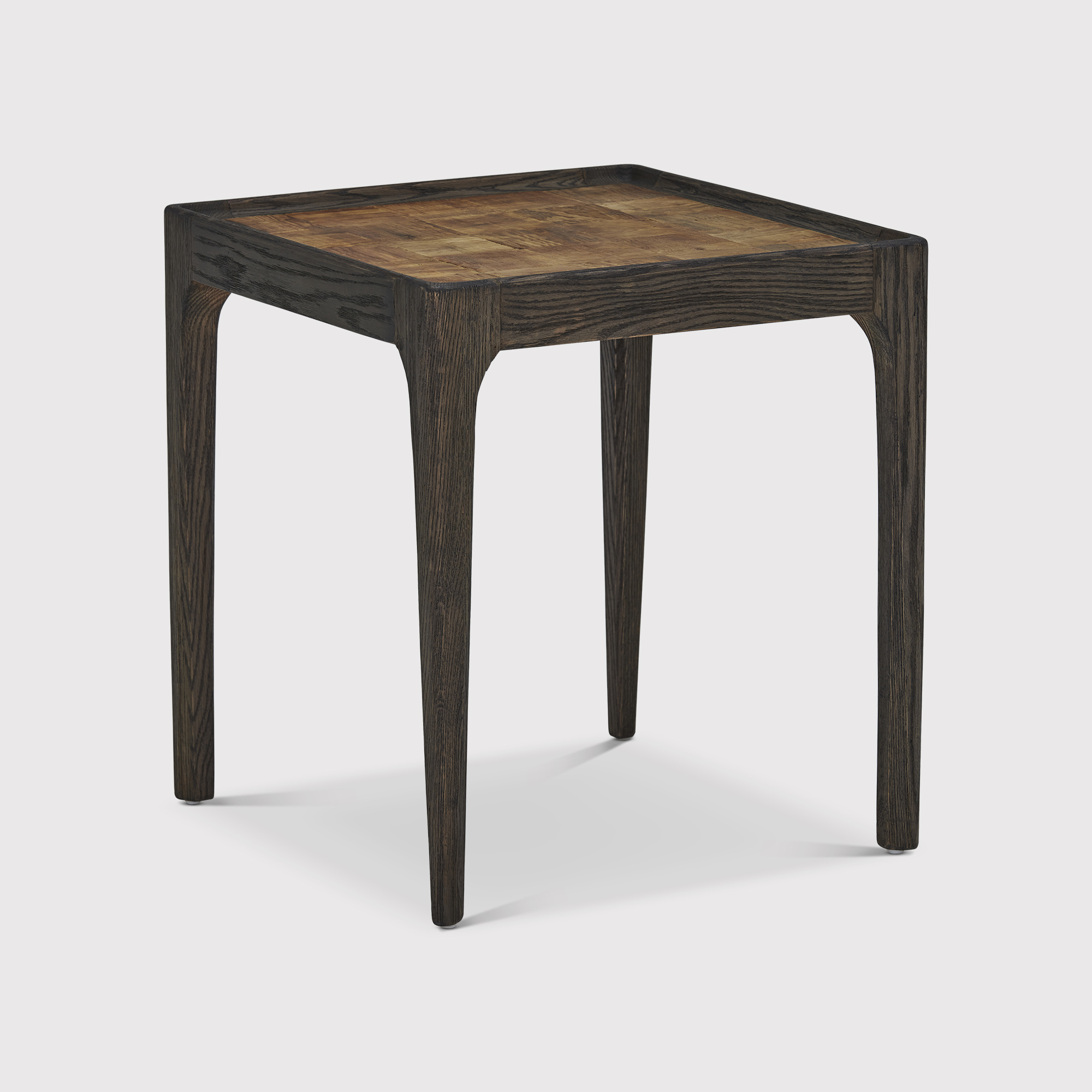 Jude Side Table With Inlay, Brown | Barker & Stonehouse