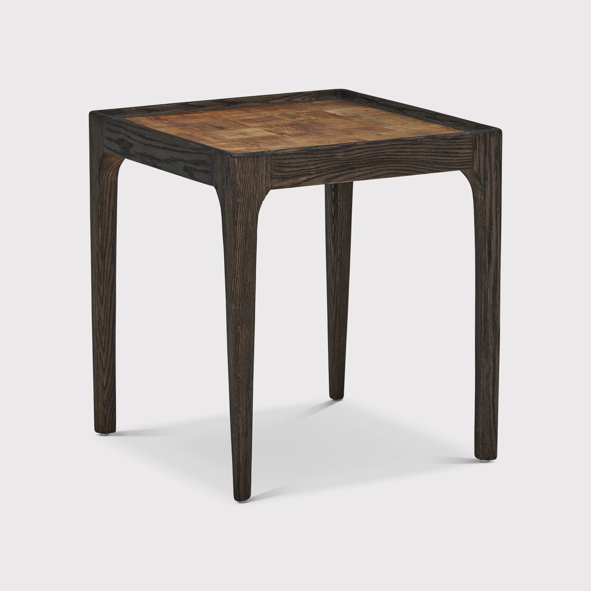 Jude Side Table With Inlay, Brown Oak | Barker & Stonehouse