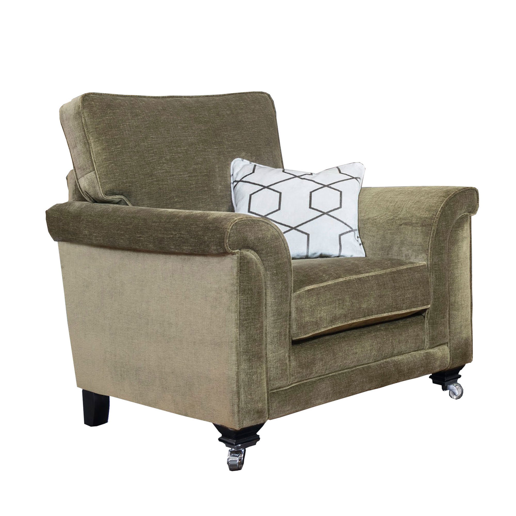 Kentwell Standard Chair, Green Fabric | Barker & Stonehouse