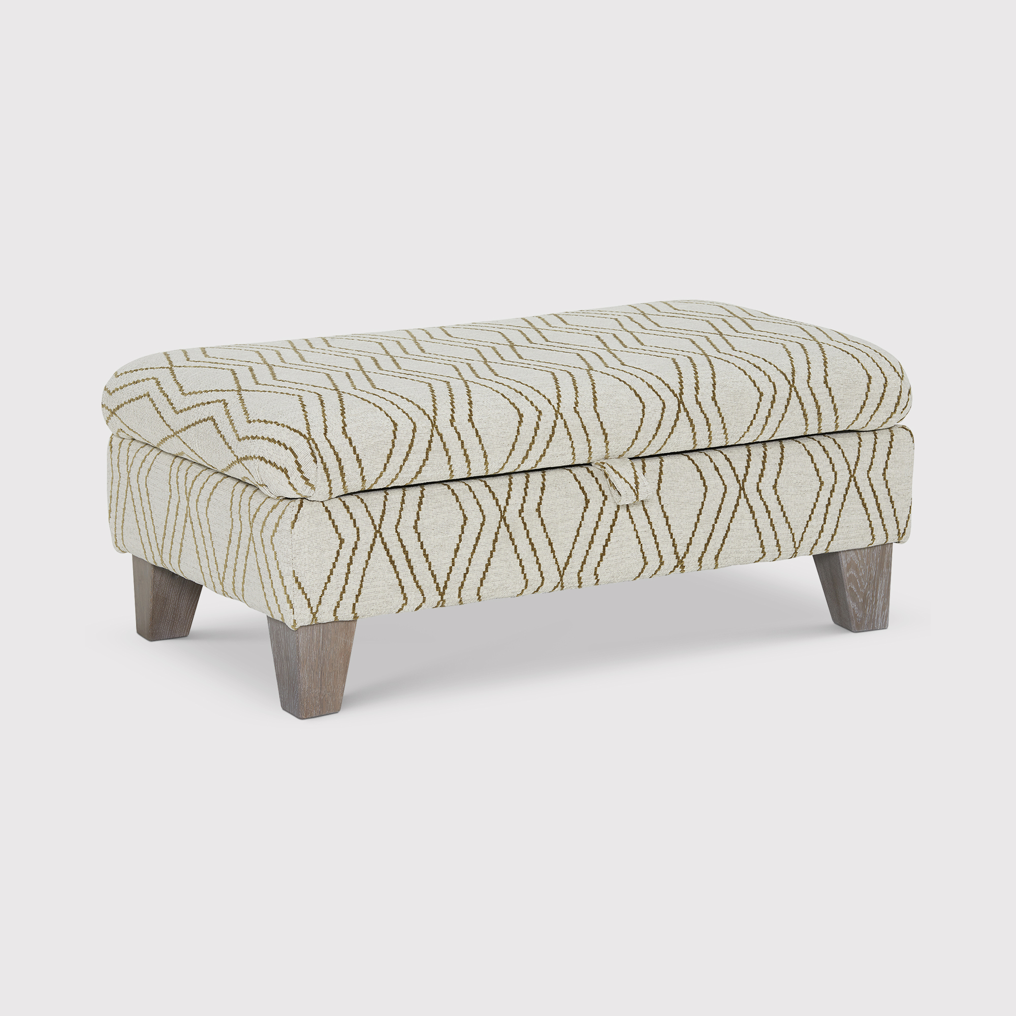 Kentwell Legged Ottoman, Neutral Fabric | Barker & Stonehouse