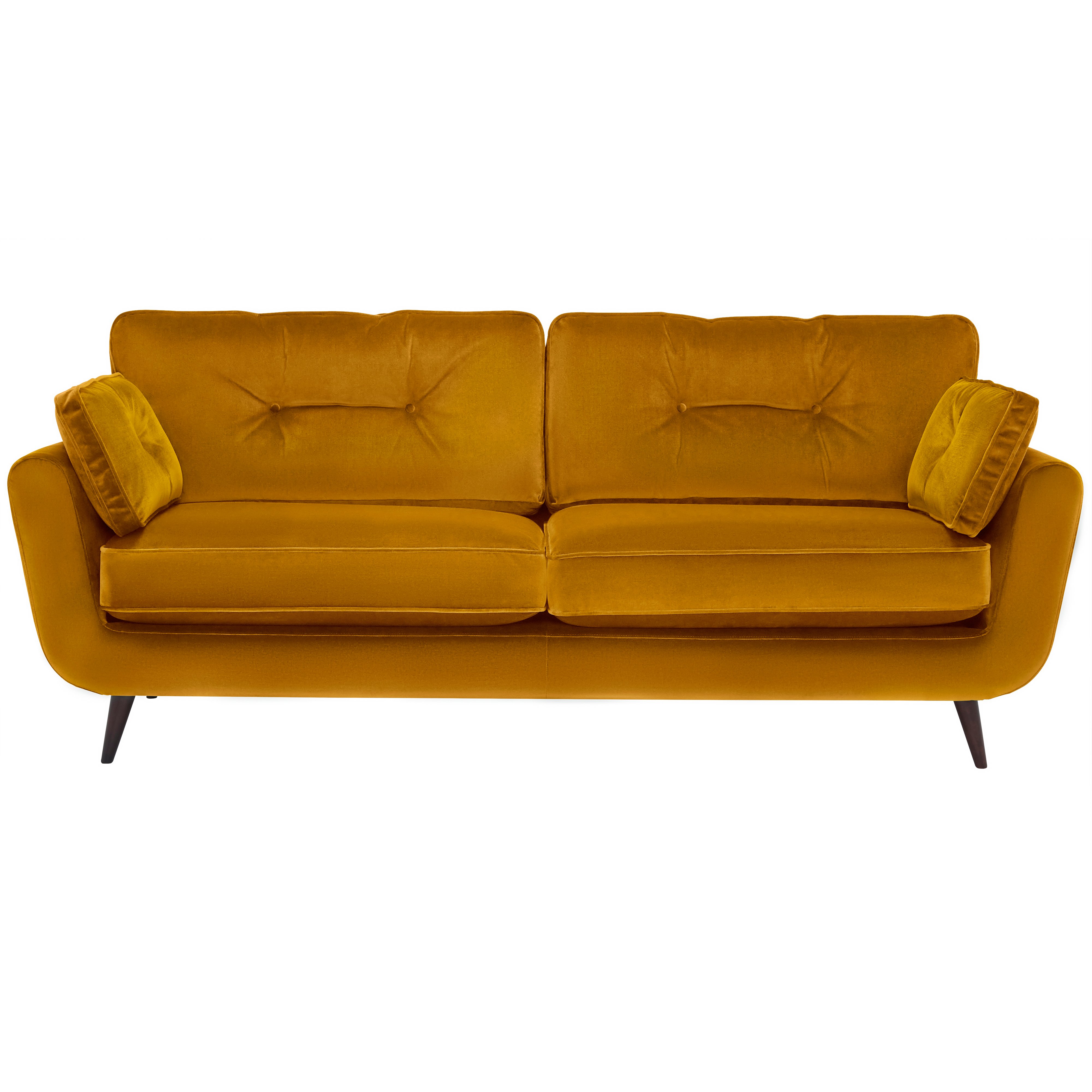 Lotus Large Sofa, Yellow Fabric | Barker & Stonehouse