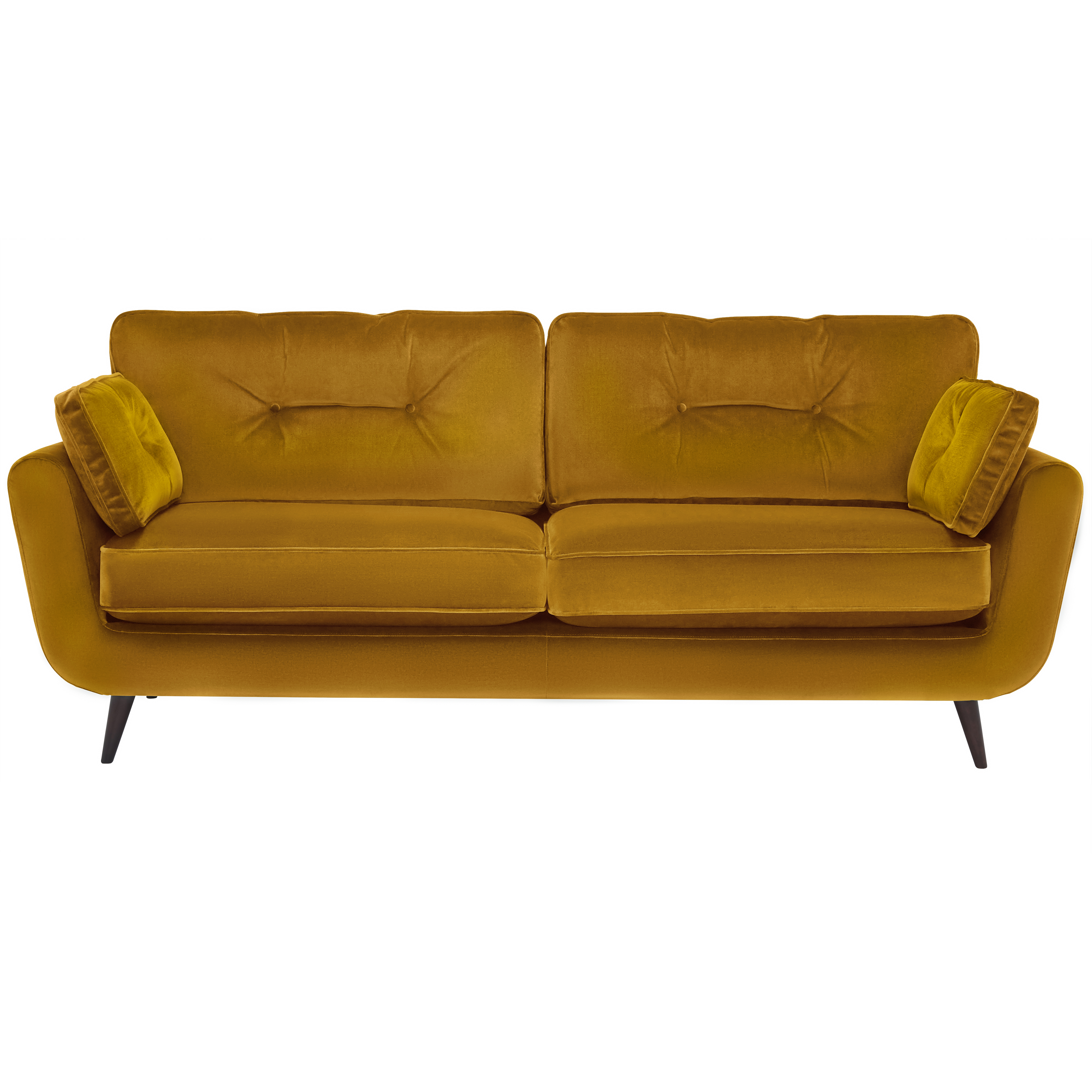 Lotus Sustainable Velvet Large Sofa, Odyssey Green Barker & Stonehouse