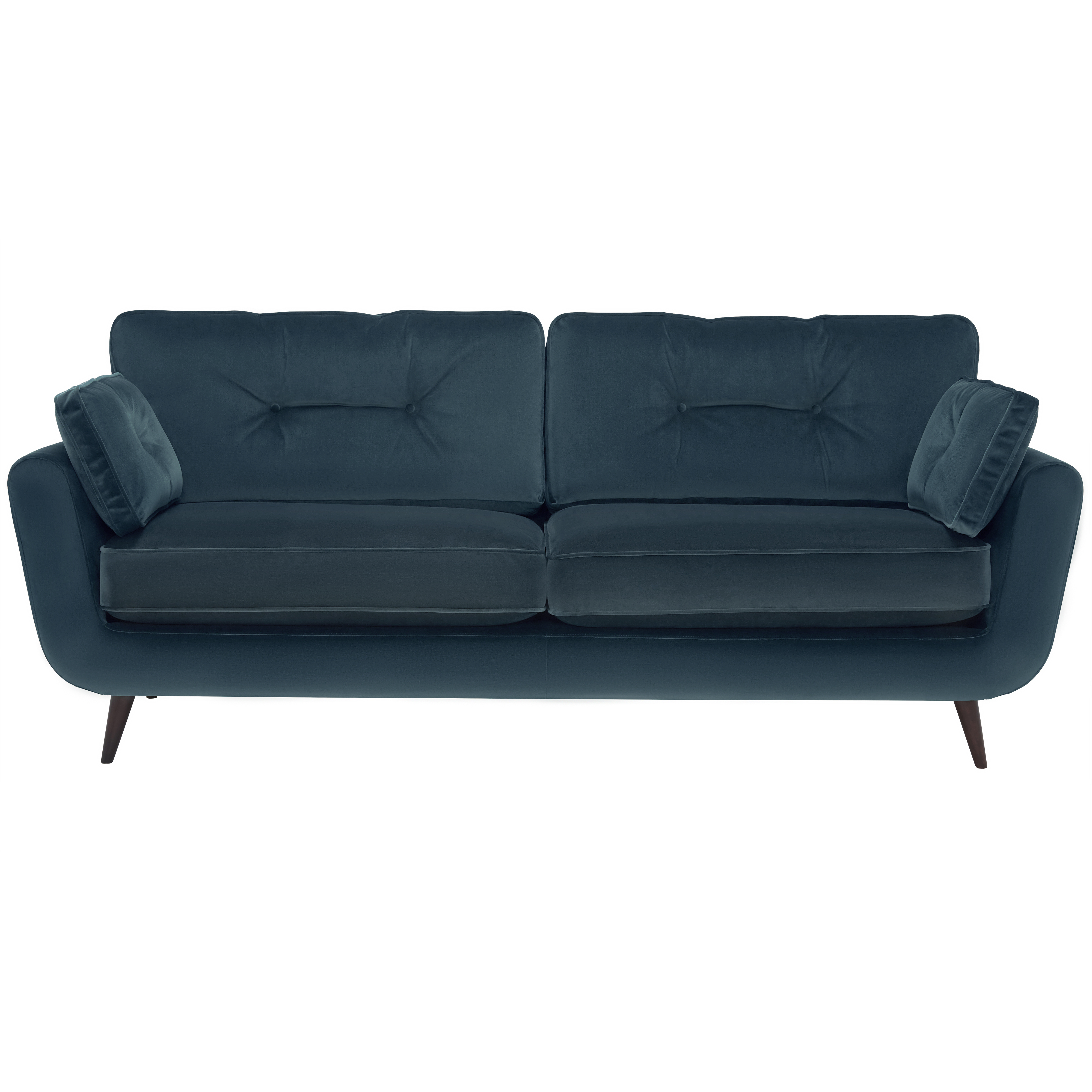 Lotus Large Sofa, Blue Fabric | Barker & Stonehouse