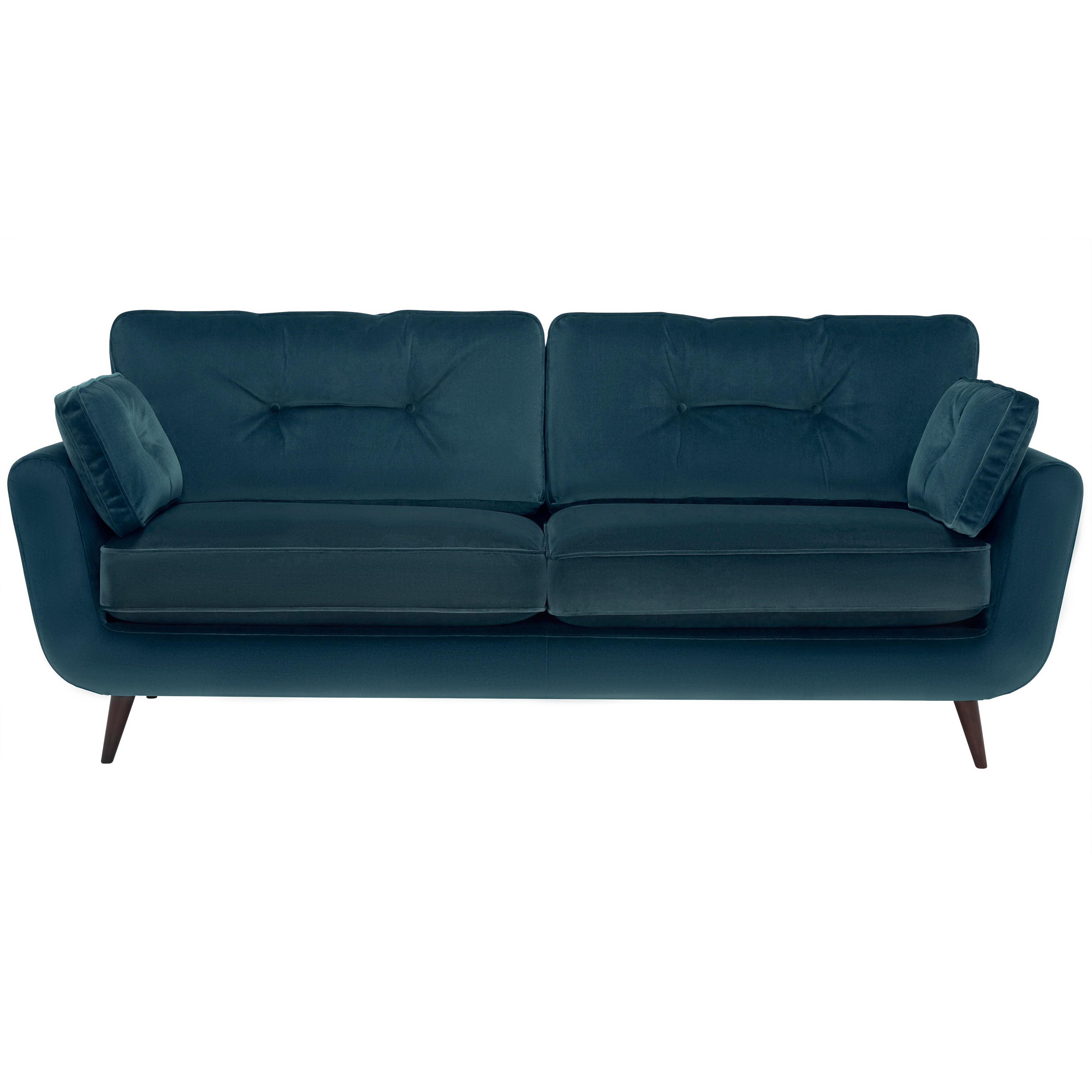 Lotus Large Sofa, Blue Fabric | Barker & Stonehouse