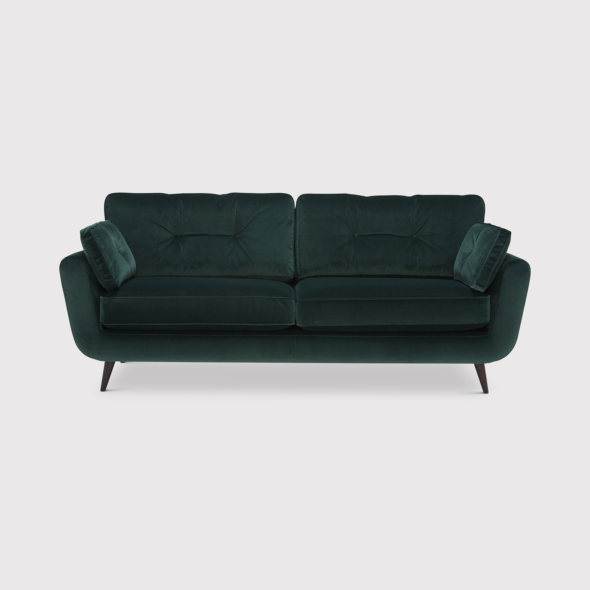 Lotus Large Sofa, Green Velvet | Barker & Stonehouse