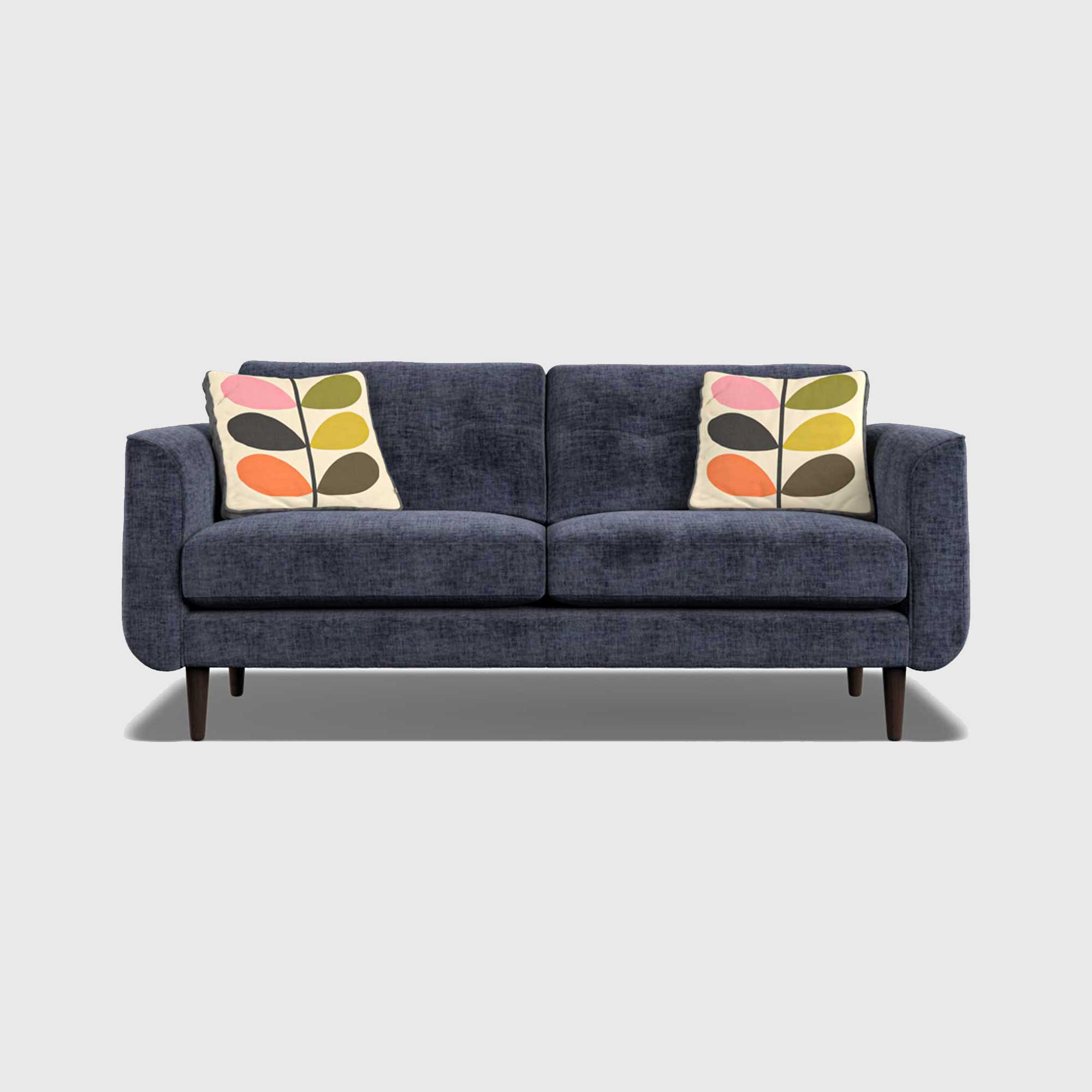 Orla Kiely Linden Medium Sofa, Blue Fabric | Barker & Stonehouse