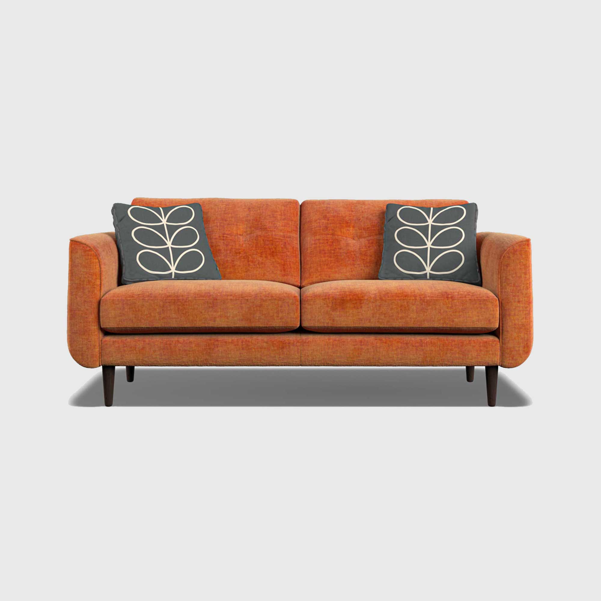 Orla Kiely Linden Medium Sofa, Orange Fabric | Barker & Stonehouse