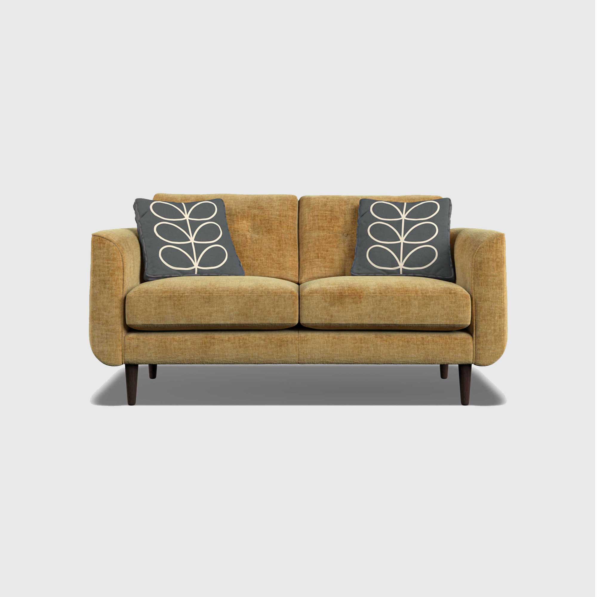 Orla Kiely Linden Small Sofa, Yellow Fabric | Barker & Stonehouse