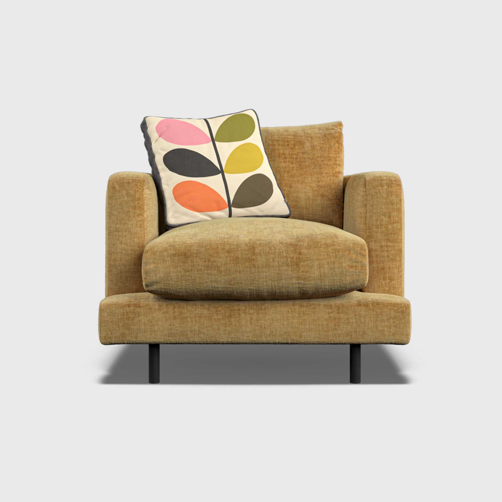 Orla Kiely Larch Armchair, Yellow | Barker & Stonehouse