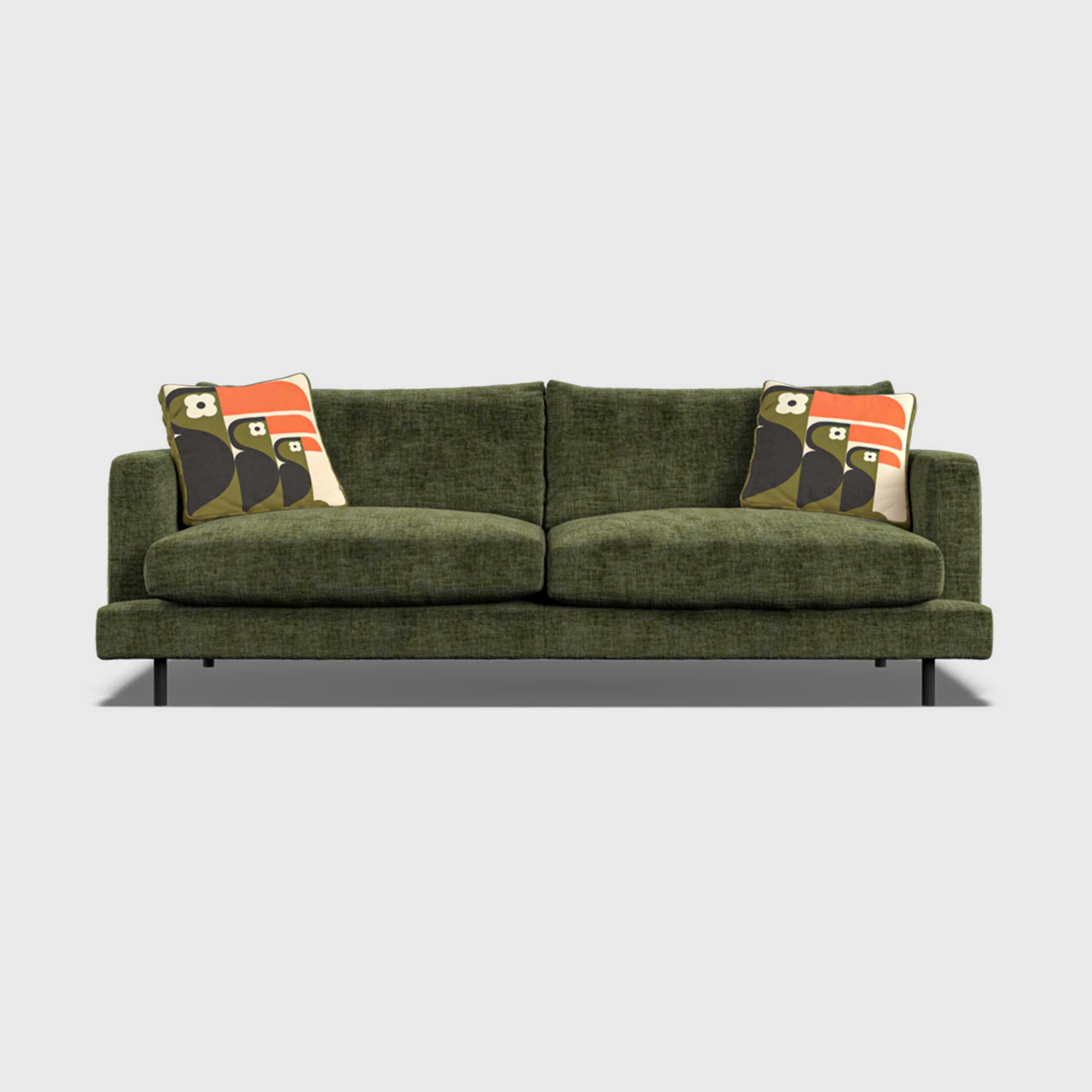 Orla Kiely Larch Large Sofa, Green Fabric | Barker & Stonehouse