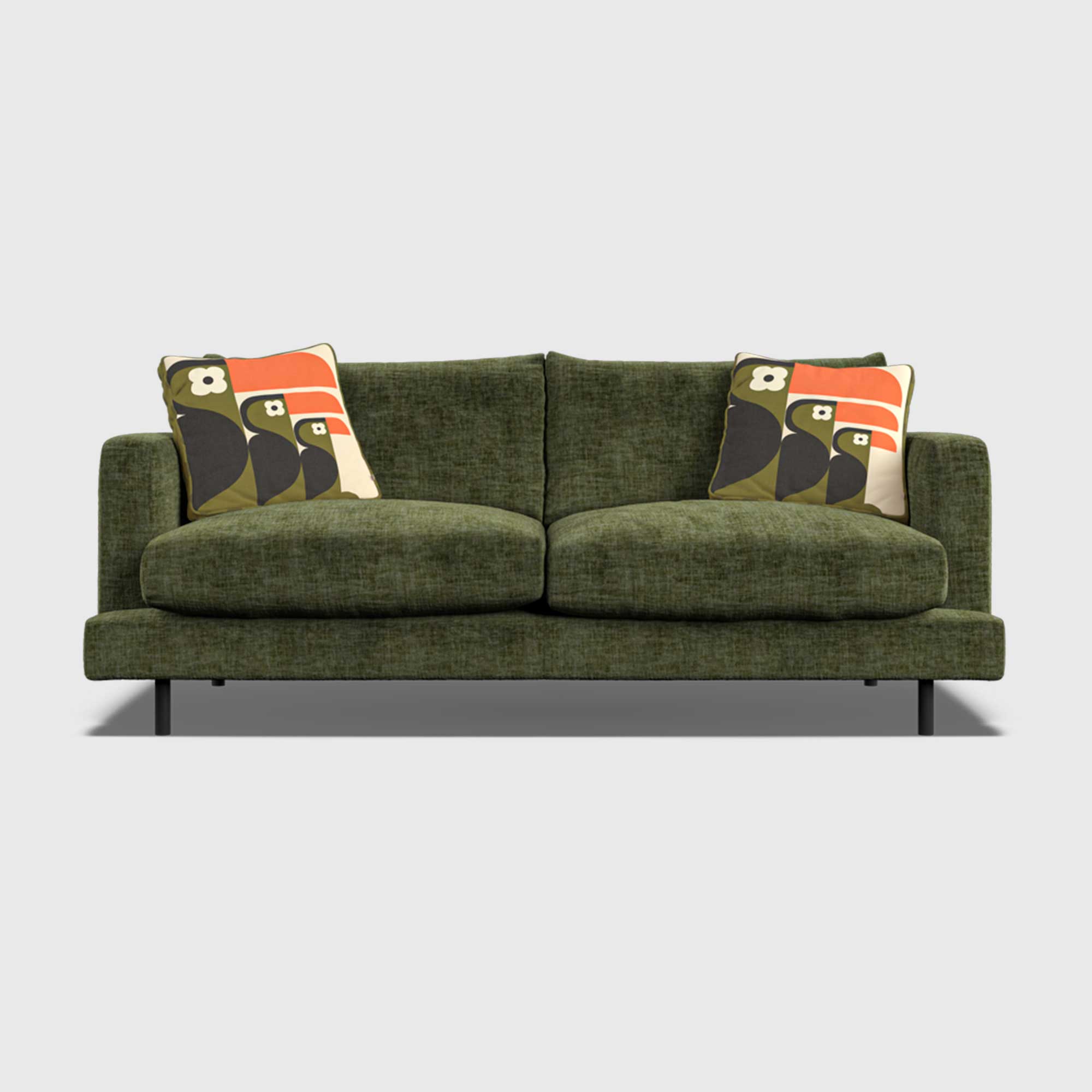 Orla Kiely Larch Medium Sofa, Green Fabric | Barker & Stonehouse