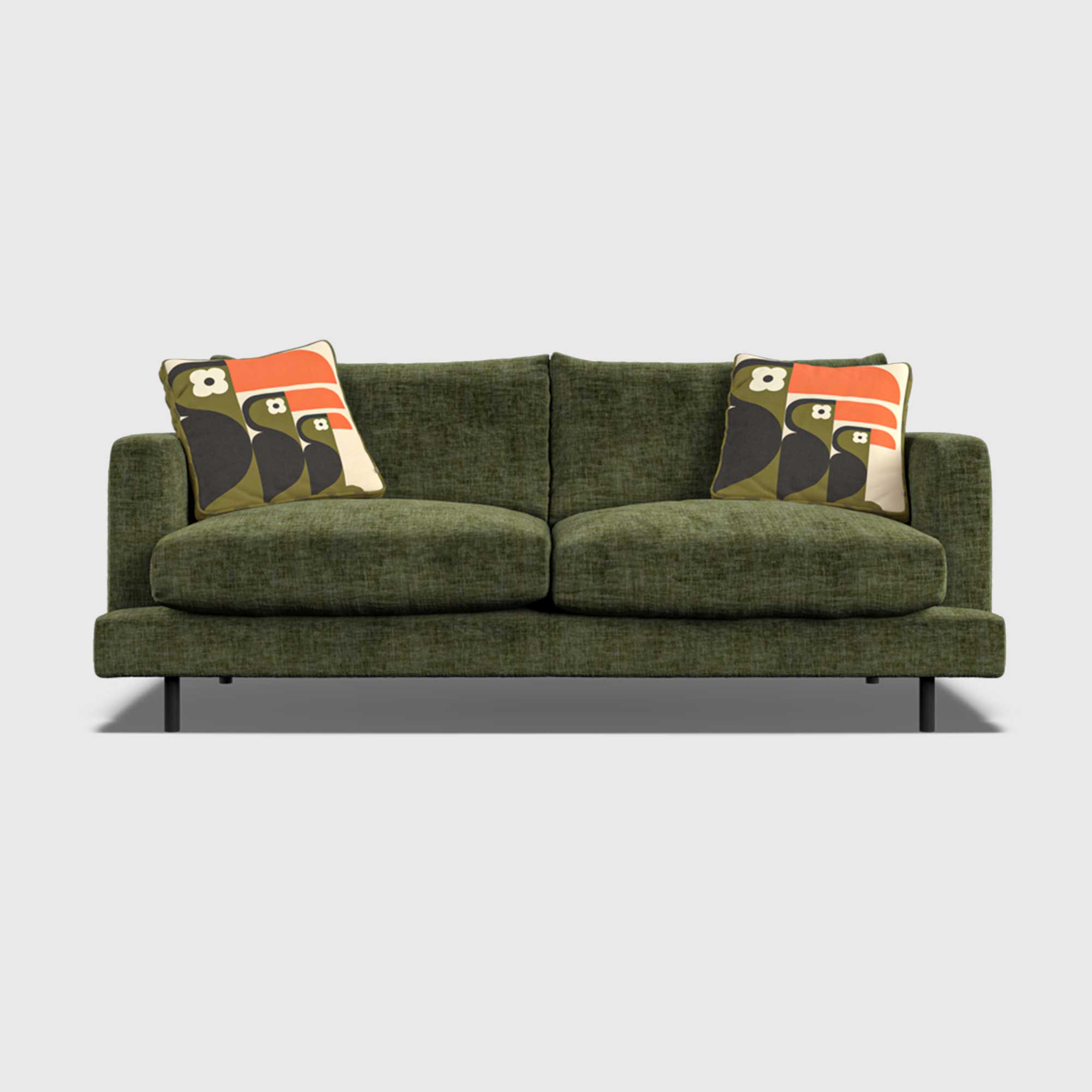 Orla Kiely Larch Small Sofa, Green Fabric | Barker & Stonehouse
