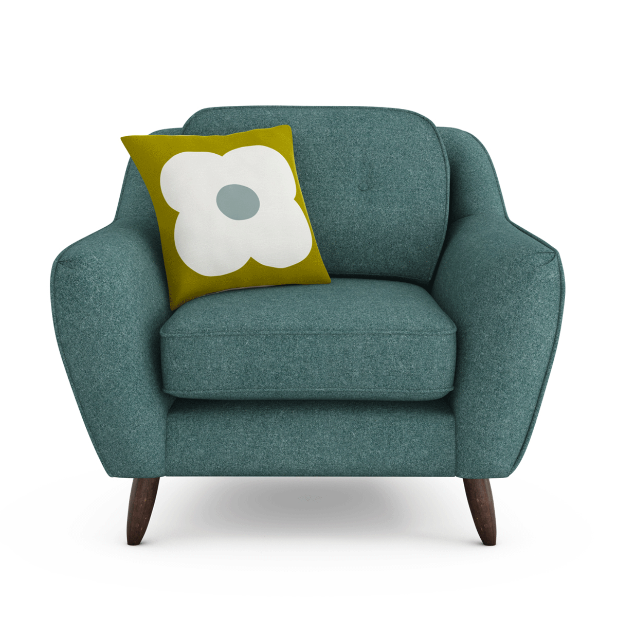 Orla Kiely Laurel Armchair, Green Fabric | Barker & Stonehouse