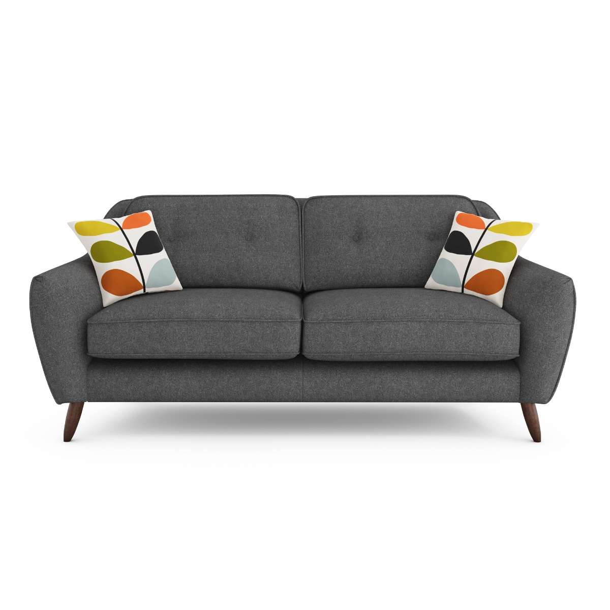 Orla Kiely Laurel Large Sofa, Grey Fabric | Barker & Stonehouse