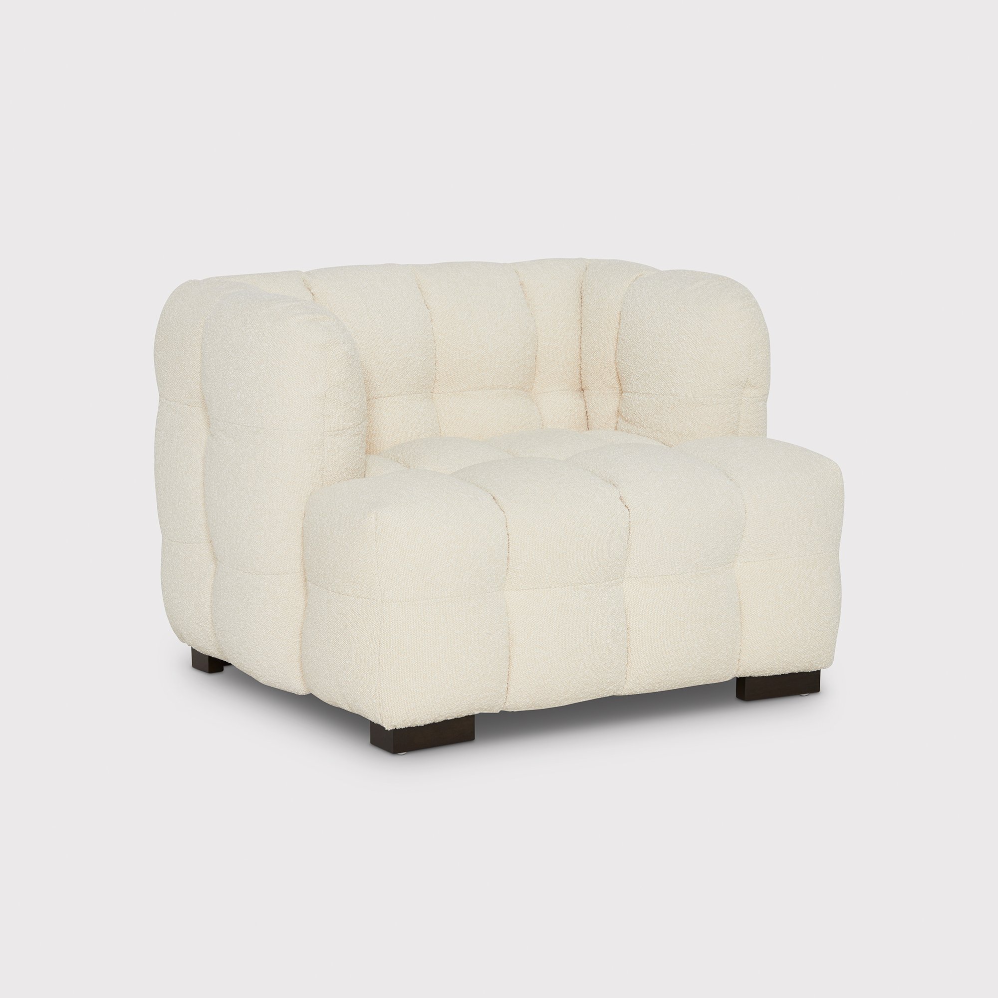 Lenor Occasional Armchair, White Fabric | Barker & Stonehouse
