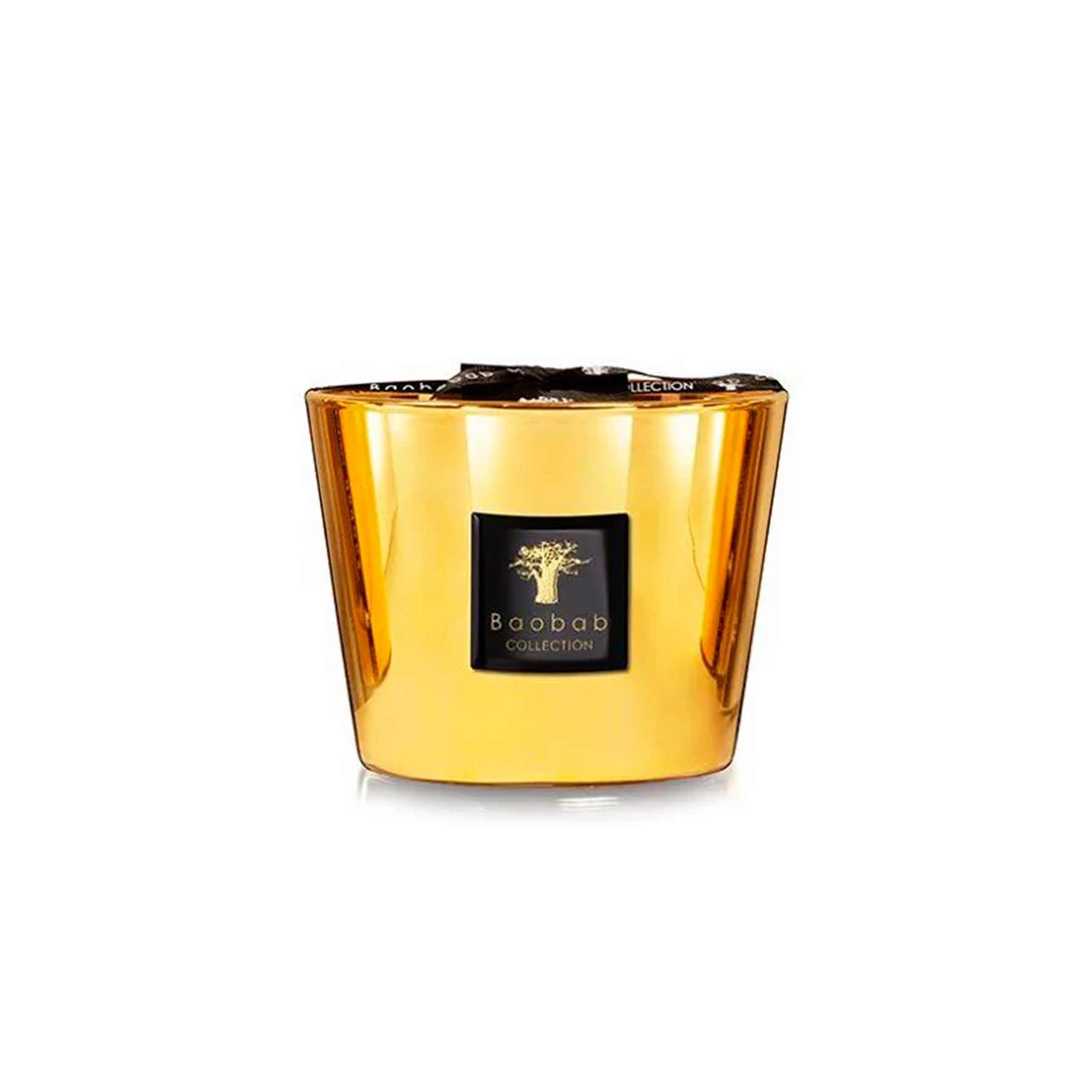 Baobab Collection Les Exclusives Aurim Scented Candle, Gold Glass | Barker & Stonehouse