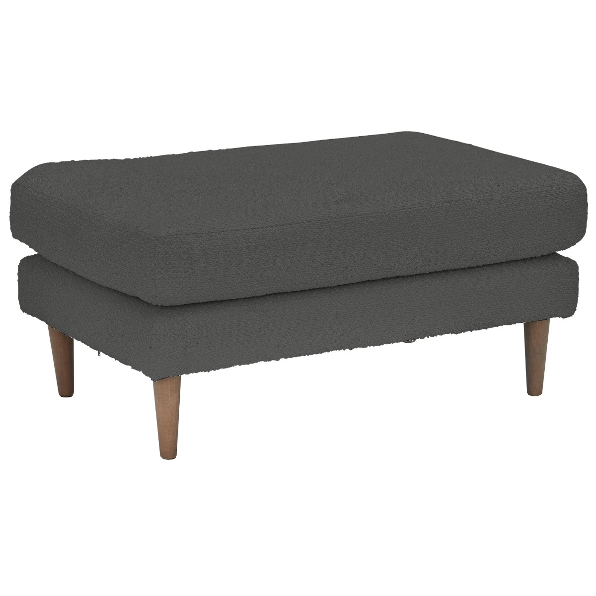 Levico Footstool With Foam, Grey Fabric | Barker & Stonehouse thumbnail