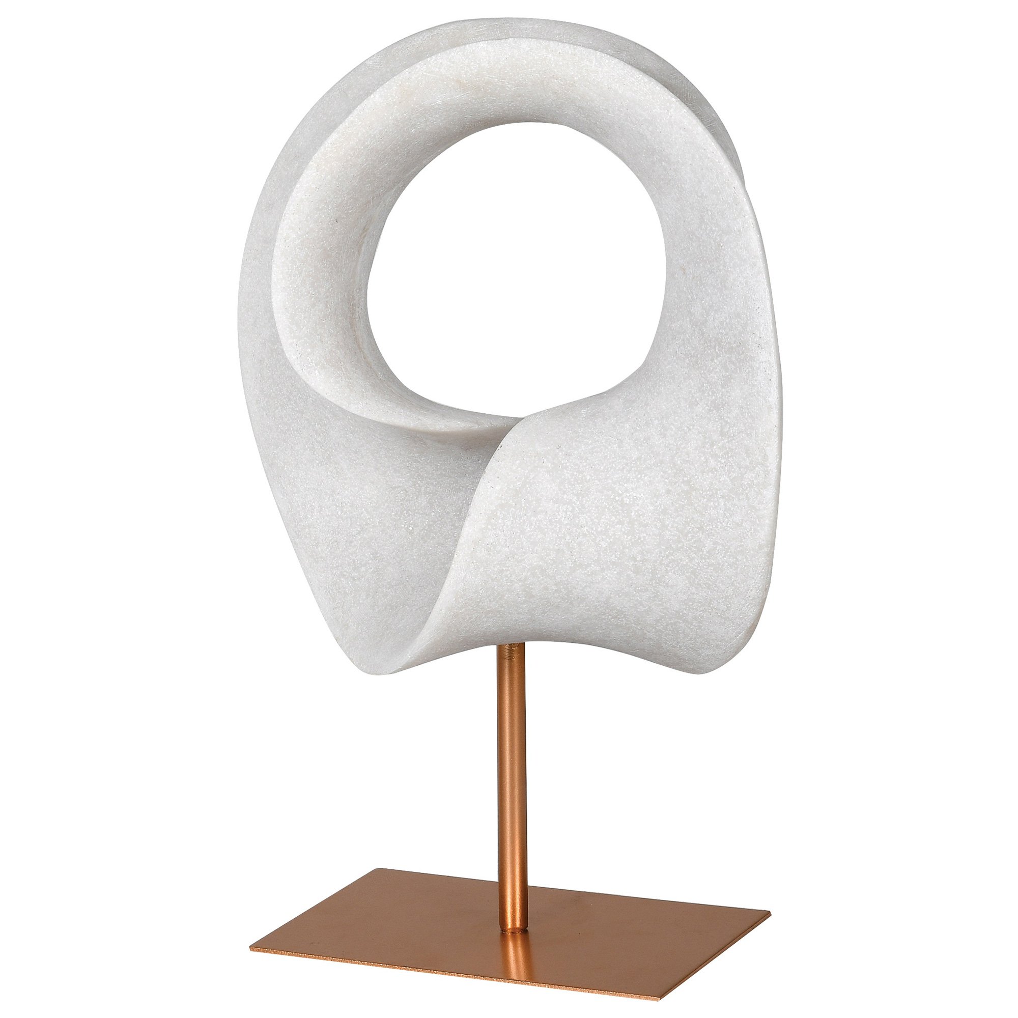 Large Sculpted Loop Decoration, White | Barker & Stonehouse