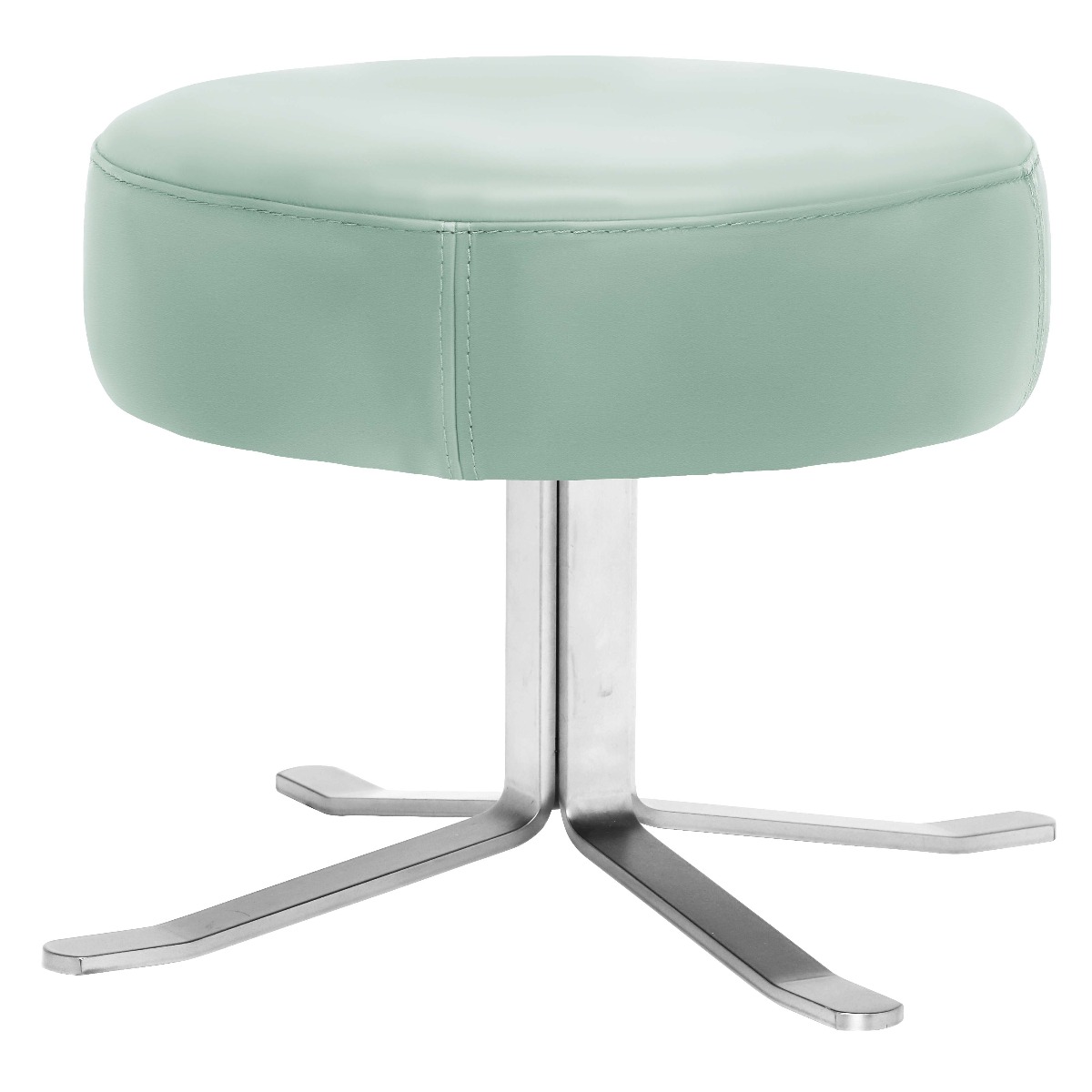 Lenny Footstool, Green Leather | Barker & Stonehouse thumbnail
