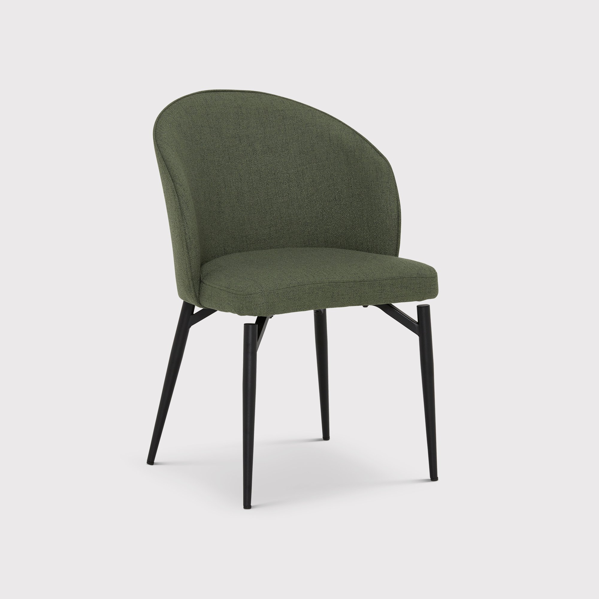 Lauri Dining Chair, Green Fabric | Barker & Stonehouse
