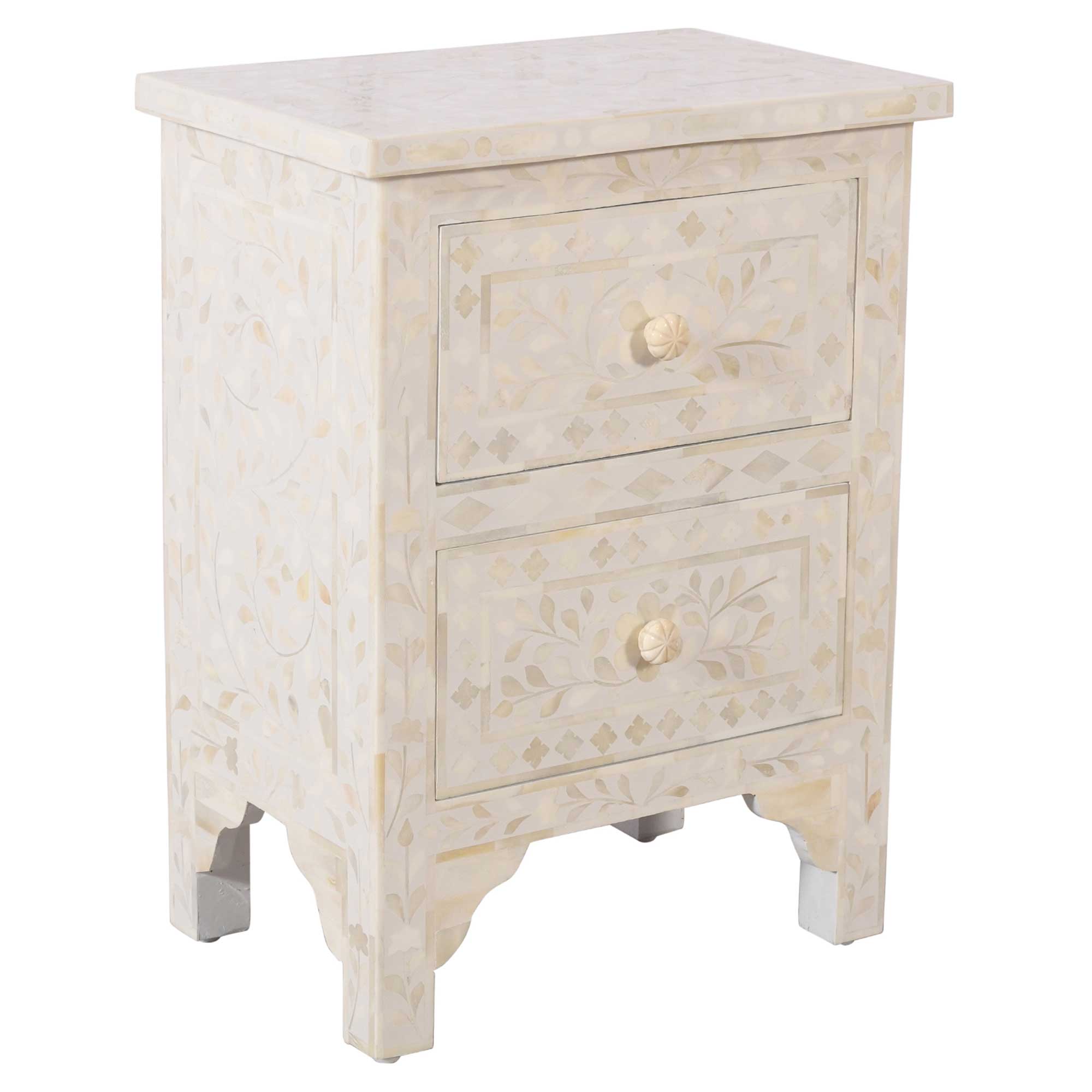 Minnie Bedside Table, Neutral | Barker & Stonehouse