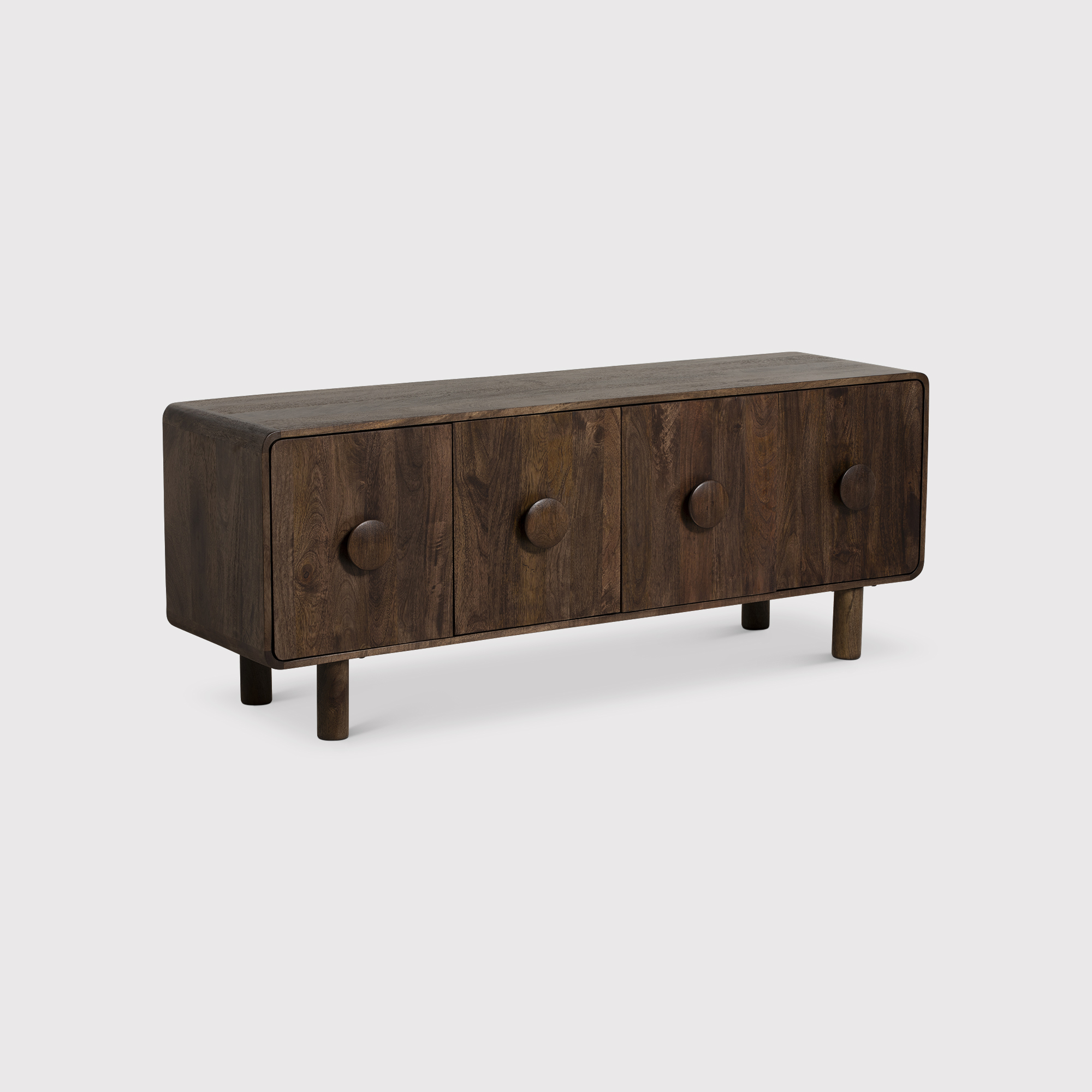 Agra Dark Wood 160cm TV Unit, Barker & Stonehouse