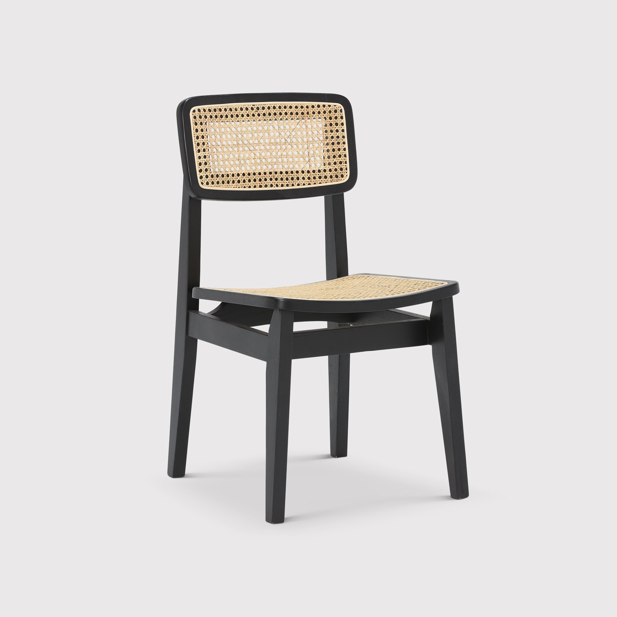Malin Dining Chair, Black Rattan | Barker & Stonehouse