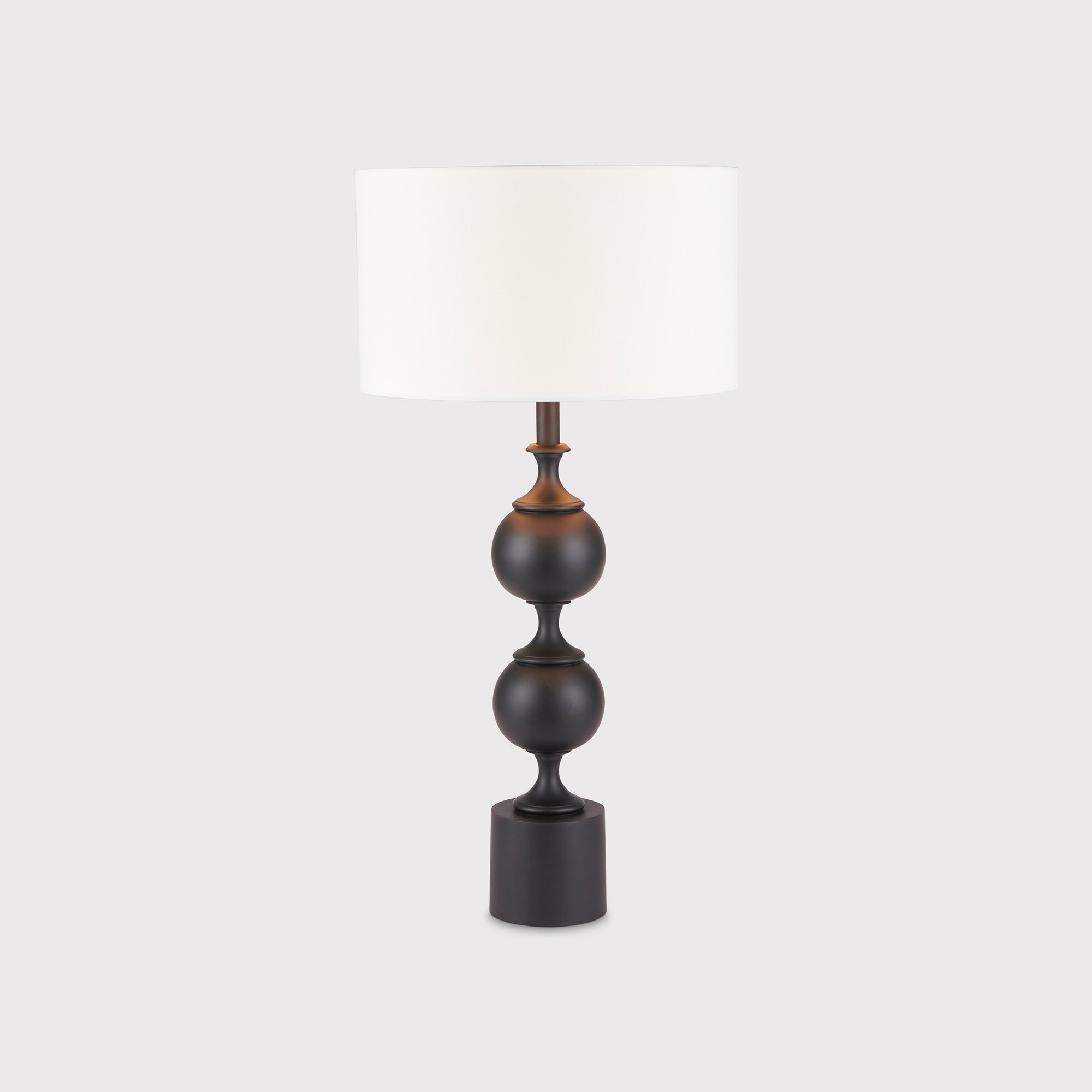 Monochrome Sculpted Lamp, White | Barker & Stonehouse